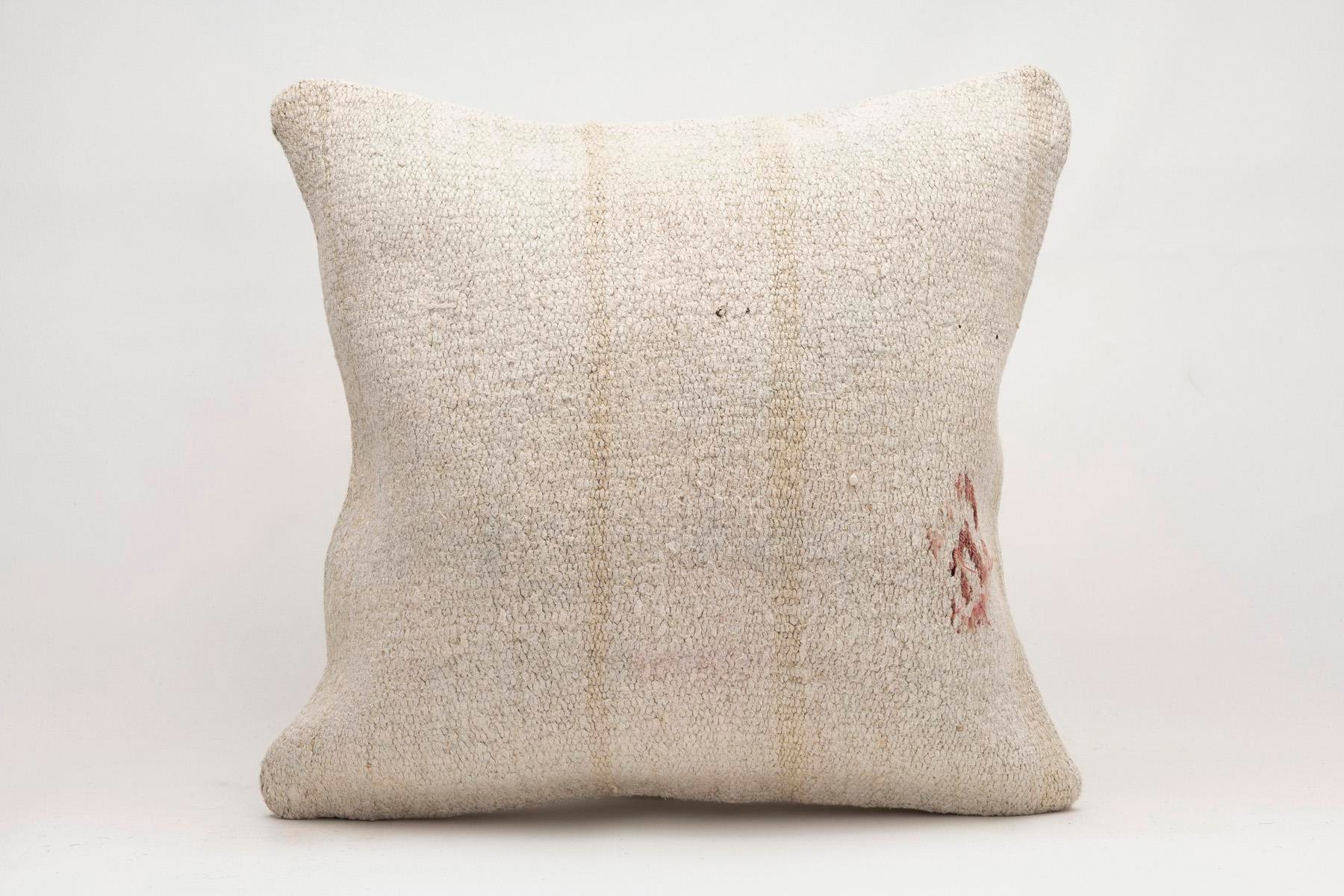 20x20 inches (50x50 cm) Kilim Pillow | KILIM WHOLESALE - Vintage Handmade Pillows - Vintage Handmade Kilim Rugs - It is 100% wool. Artistic and historical rugs. Old handwoven rugs. - Online hand woven rugs and kilim cushions sales. Shipping to a