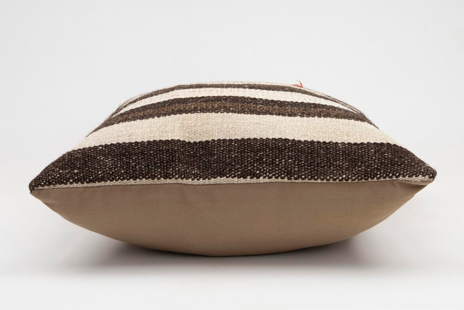 20x20 inches (50x50 cm) Kilim Pillow | KILIM WHOLESALE - Vintage Handmade Pillows - Vintage Handmade Kilim Rugs - It is 100% wool. Artistic and historical rugs. Old handwoven rugs. - Online hand woven rugs and kilim cushions sales. Shipping to a