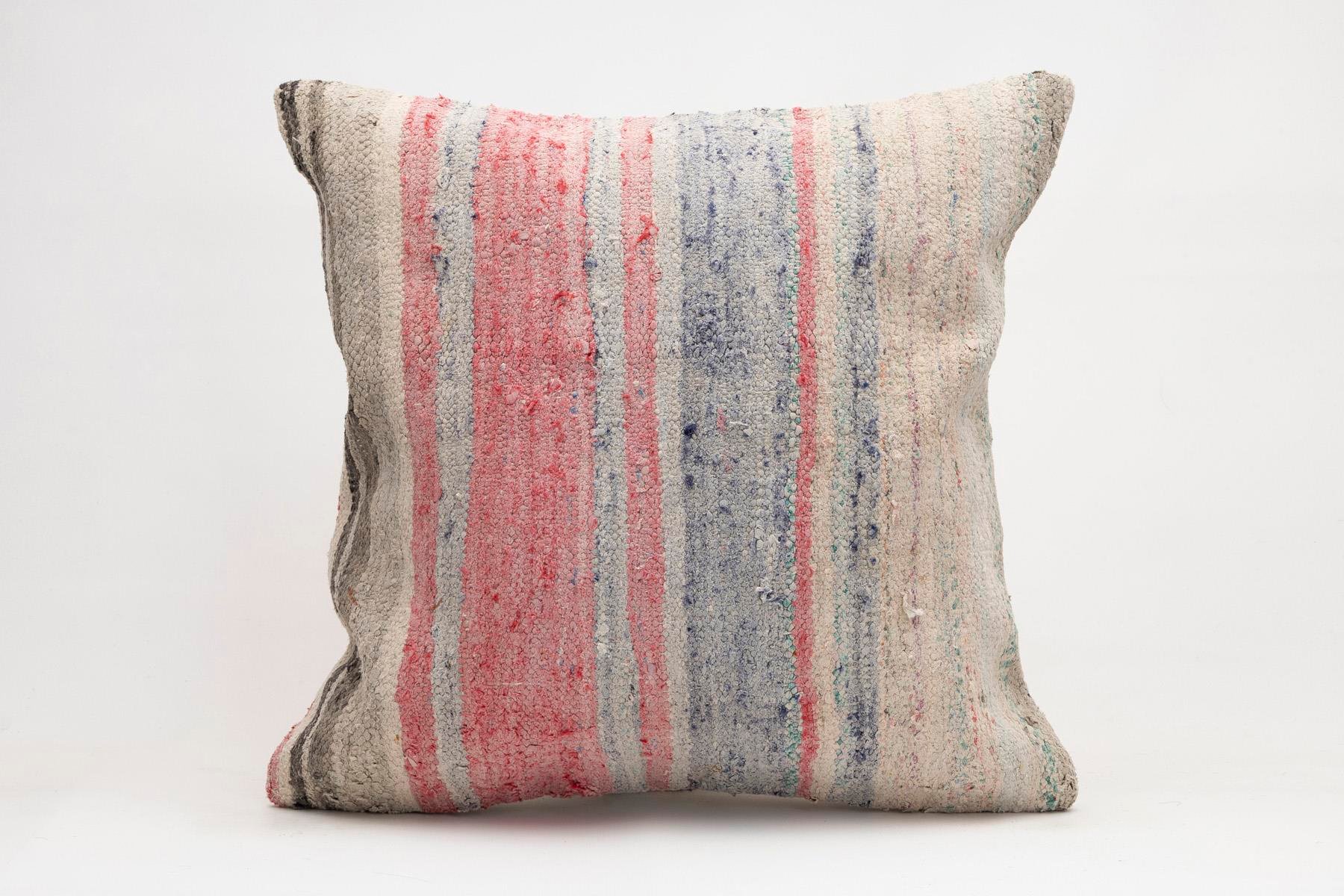 20x20 inches (50x50 cm) Kilim Pillow | KILIM WHOLESALE - Vintage Handmade Pillows - Vintage Handmade Kilim Rugs - It is 100% wool. Artistic and historical rugs. Old handwoven rugs. - Online hand woven rugs and kilim cushions sales. Shipping to a