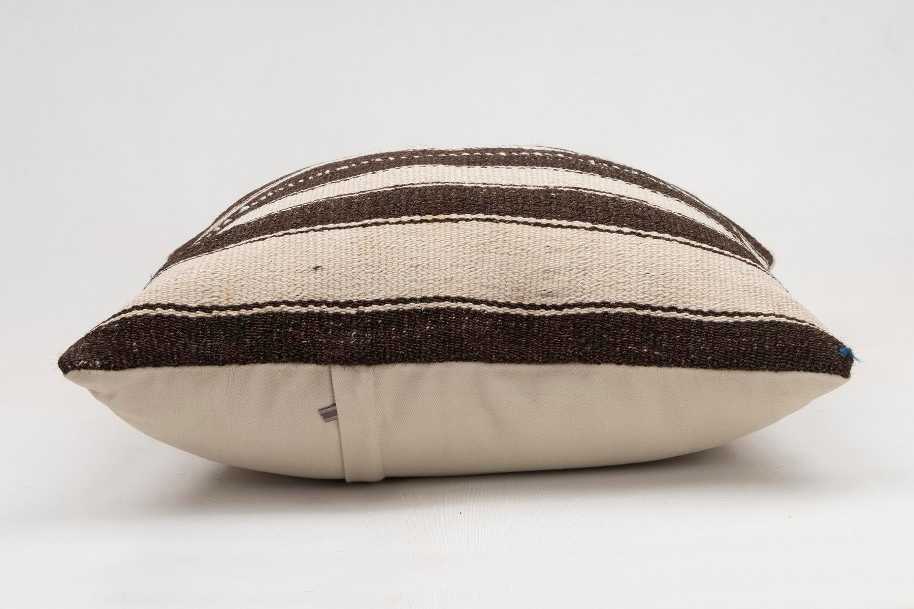 20x20 inches (50x50 cm) Kilim Pillow | KILIM WHOLESALE - Vintage Handmade Pillows - Vintage Handmade Kilim Rugs - It is 100% wool. Artistic and historical rugs. Old handwoven rugs. - Online hand woven rugs and kilim cushions sales. Shipping to a