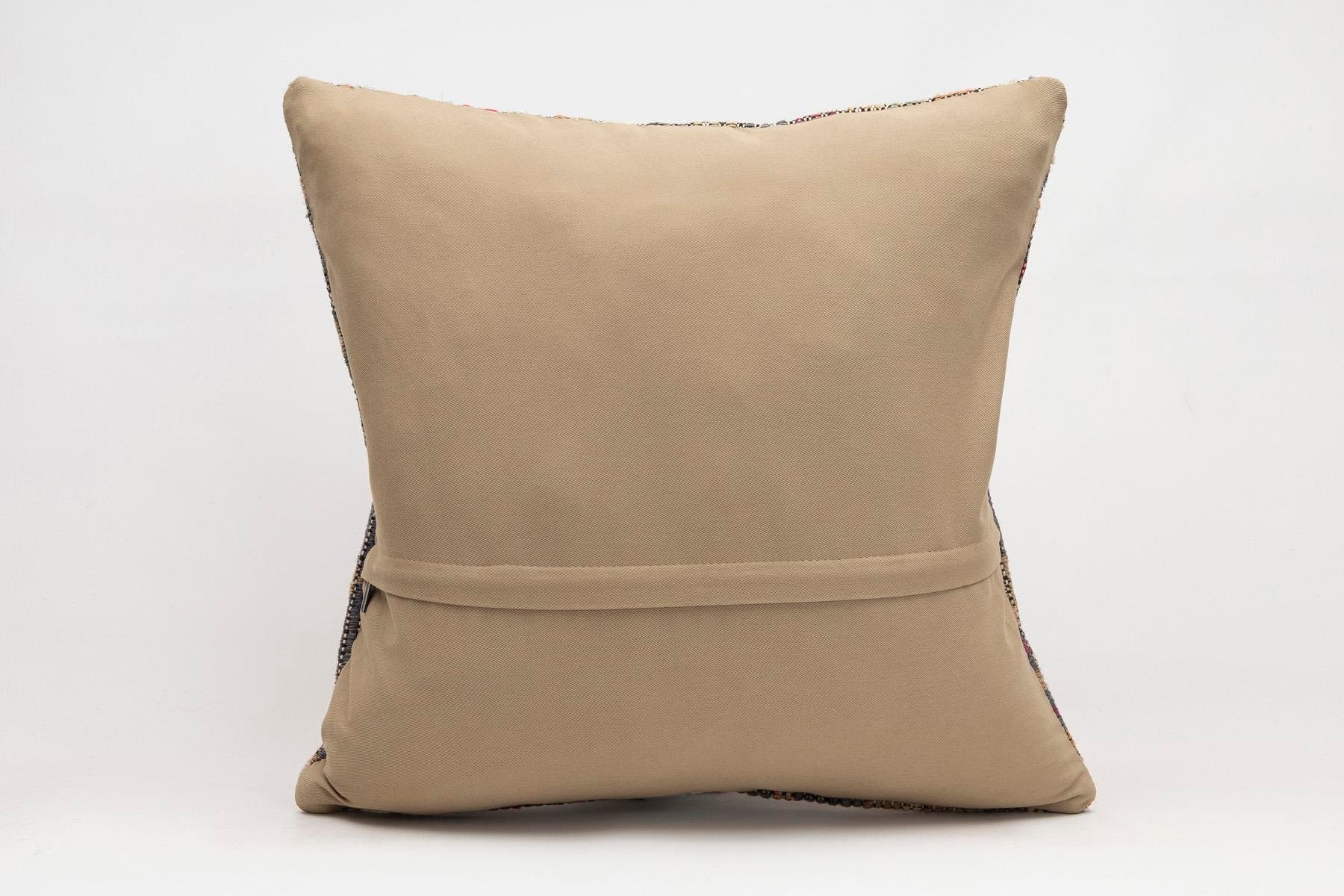 20x20 inches (50x50 cm) Kilim Pillow | KILIM WHOLESALE - Vintage Handmade Pillows - Vintage Handmade Kilim Rugs - It is 100% wool. Artistic and historical rugs. Old handwoven rugs. - Online hand woven rugs and kilim cushions sales. Shipping to a