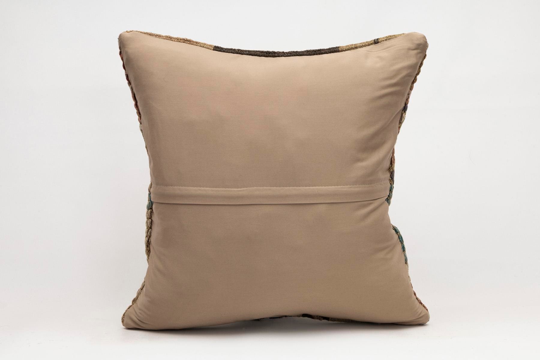 20x20 inches (50x50 cm) Kilim Pillow | KILIM WHOLESALE - Vintage Handmade Pillows - Vintage Handmade Kilim Rugs - It is 100% wool. Artistic and historical rugs. Old handwoven rugs. - Online hand woven rugs and kilim cushions sales. Shipping to a