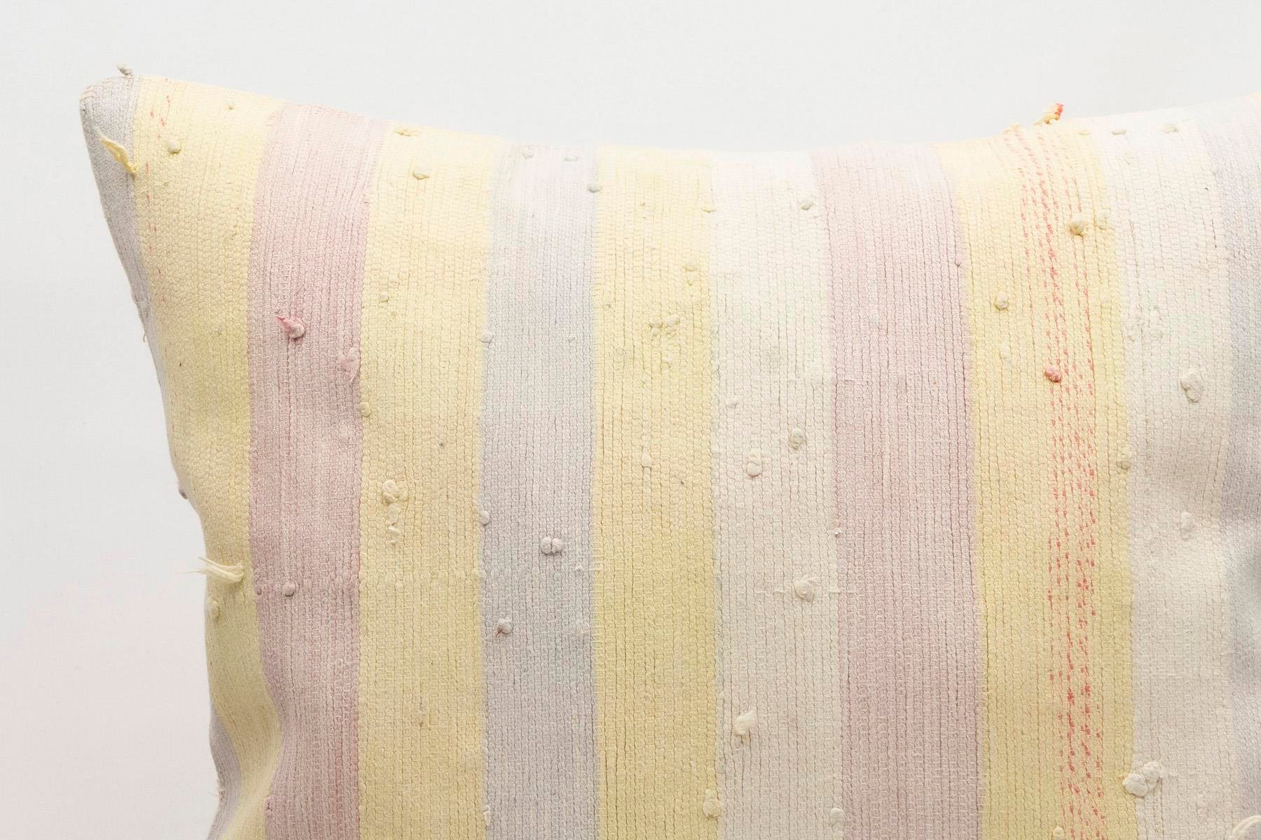 20x20 inches (50x50 cm) Kilim Pillow | KILIM WHOLESALE - Vintage Handmade Pillows - Vintage Handmade Kilim Rugs - It is 100% wool. Artistic and historical rugs. Old handwoven rugs. - Online hand woven rugs and kilim cushions sales. Shipping to a