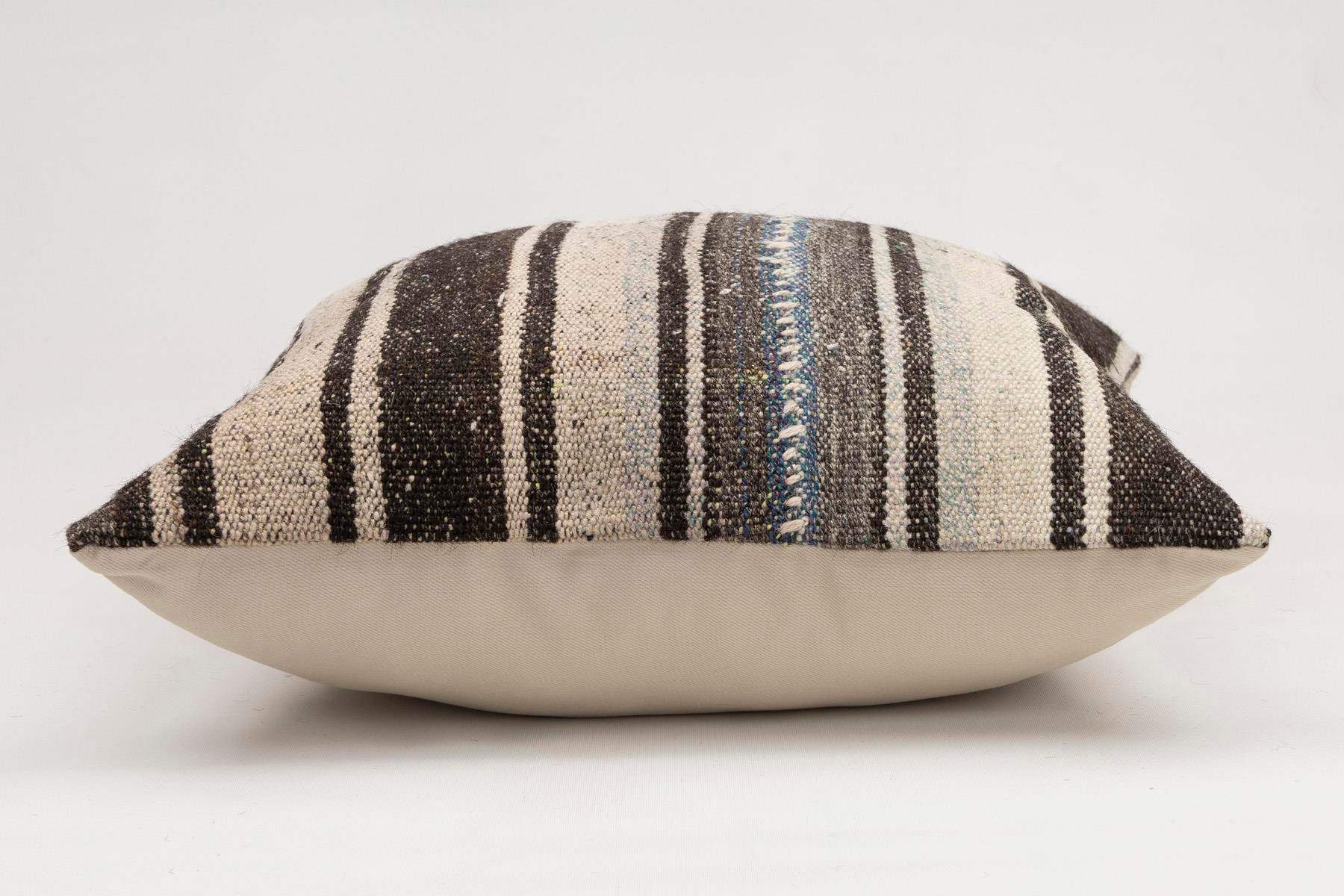 20x20 inches (50x50 cm) Kilim Pillow | KILIM WHOLESALE - Vintage Handmade Pillows - Vintage Handmade Kilim Rugs - It is 100% wool. Artistic and historical rugs. Old handwoven rugs. - Online hand woven rugs and kilim cushions sales. Shipping to a