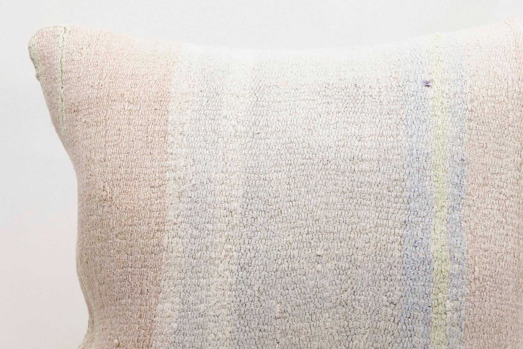 20x20 inches (50x50 cm) Kilim Pillow | KILIM WHOLESALE - Vintage Handmade Pillows - Vintage Handmade Kilim Rugs - It is 100% wool. Artistic and historical rugs. Old handwoven rugs. - Online hand woven rugs and kilim cushions sales. Shipping to a