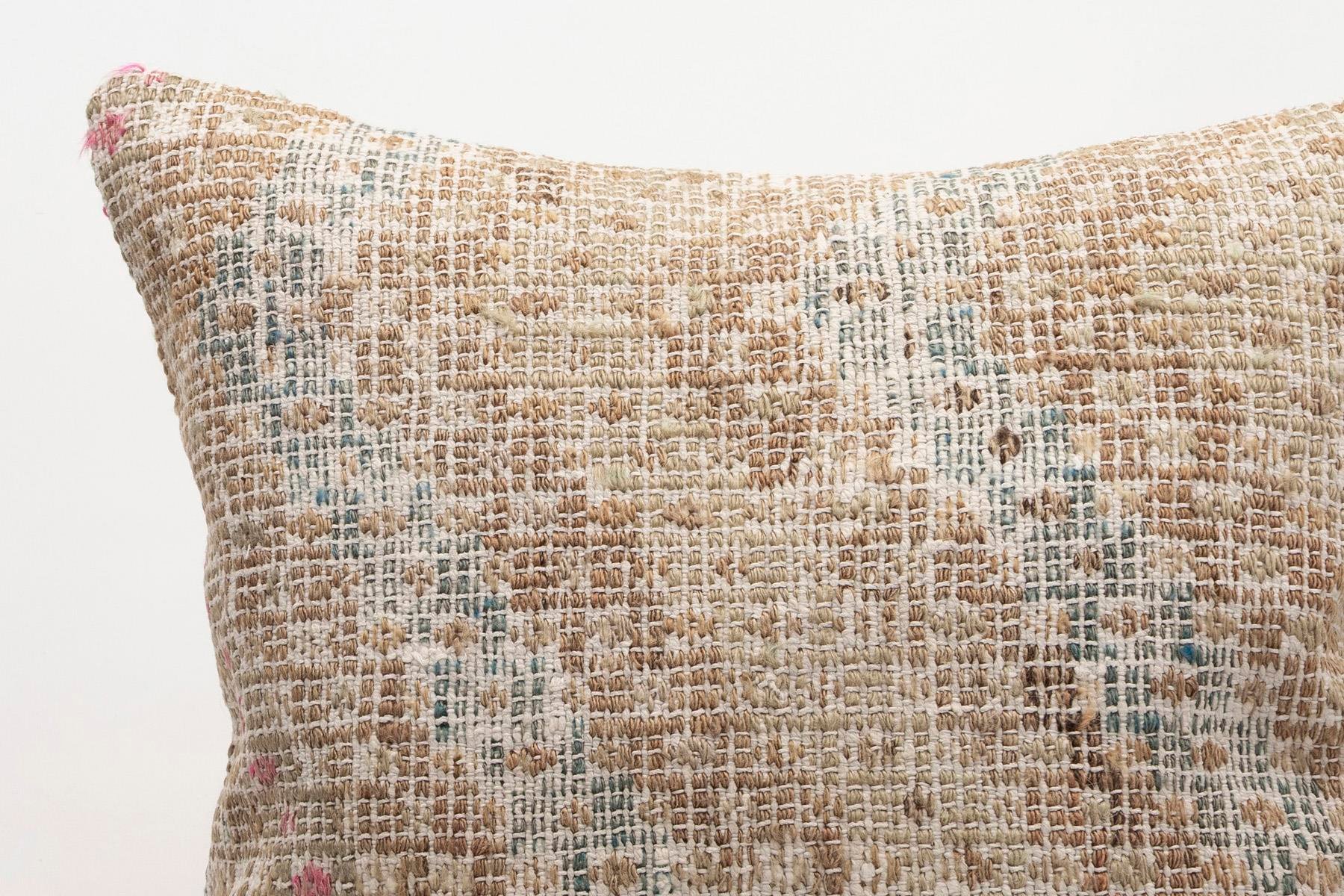 20x20 inches (50x50 cm) Kilim Pillow | KILIM WHOLESALE - Vintage Handmade Pillows - Vintage Handmade Kilim Rugs - It is 100% wool. Artistic and historical rugs. Old handwoven rugs. - Online hand woven rugs and kilim cushions sales. Shipping to a