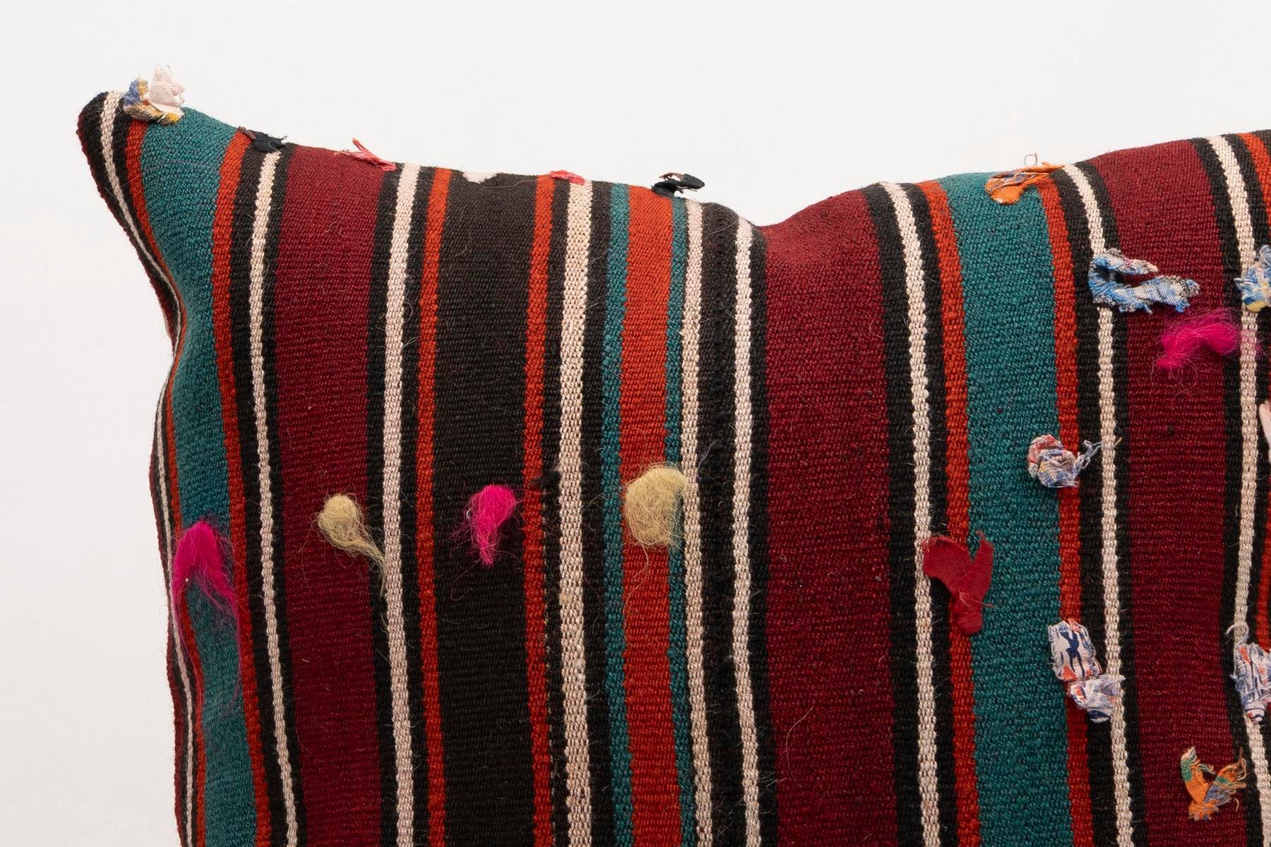 20x20 inches (50x50 cm) Kilim Pillow | KILIM WHOLESALE - Vintage Handmade Pillows - Vintage Handmade Kilim Rugs - It is 100% wool. Artistic and historical rugs. Old handwoven rugs. - Online hand woven rugs and kilim cushions sales. Shipping to a