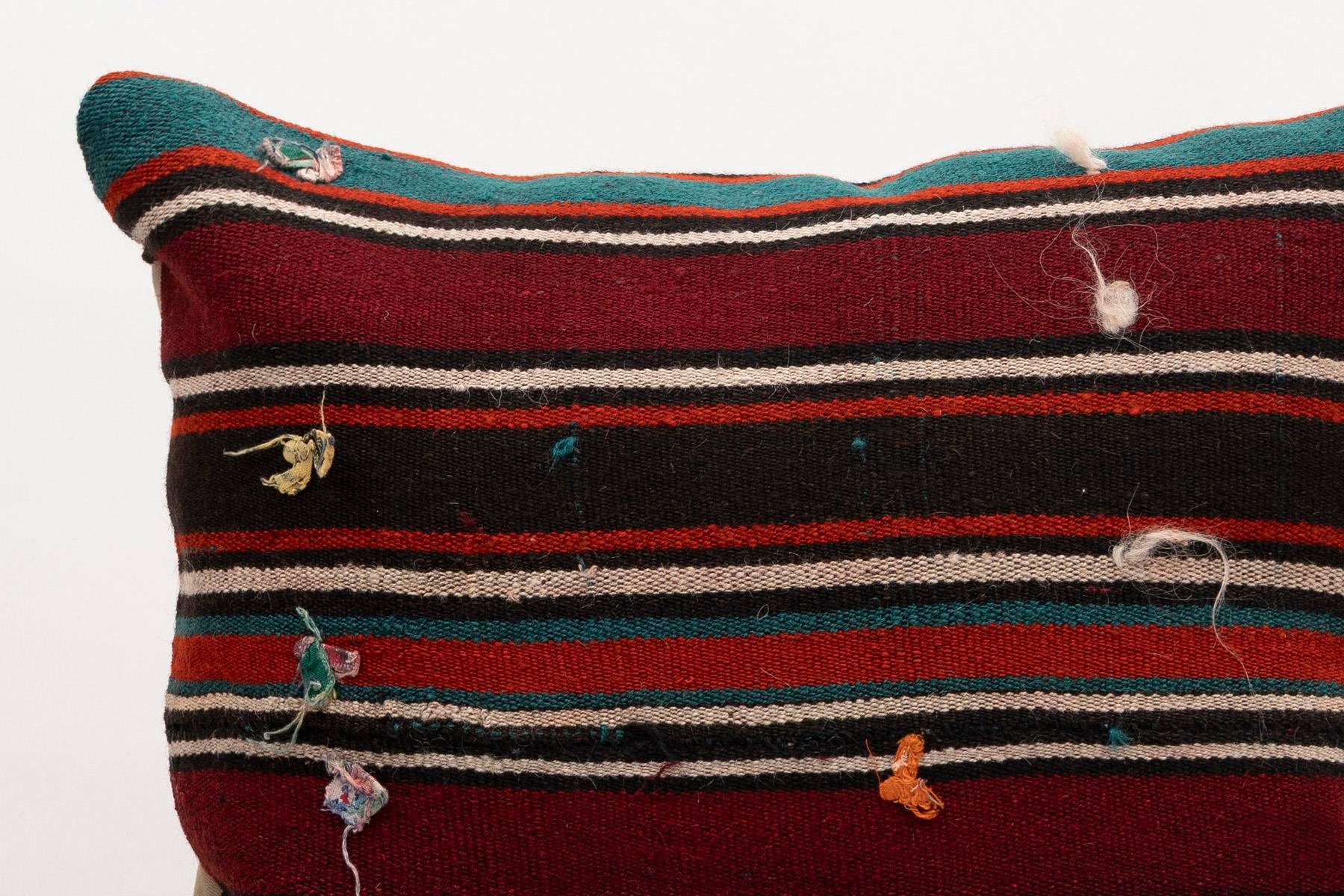 20x20 inches (50x50 cm) Kilim Pillow | KILIM WHOLESALE - Vintage Handmade Pillows - Vintage Handmade Kilim Rugs - It is 100% wool. Artistic and historical rugs. Old handwoven rugs. - Online hand woven rugs and kilim cushions sales. Shipping to a