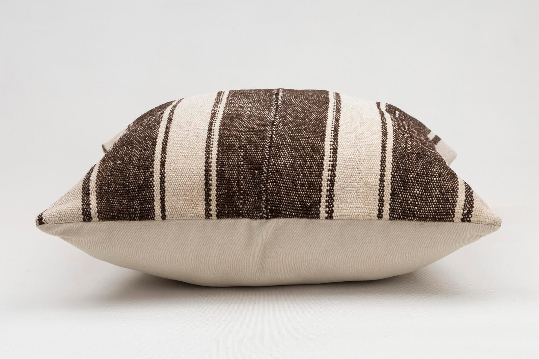 20x20 inches (50x50 cm) Kilim Pillow | KILIM WHOLESALE - Vintage Handmade Pillows - Vintage Handmade Kilim Rugs - It is 100% wool. Artistic and historical rugs. Old handwoven rugs. - Online hand woven rugs and kilim cushions sales. Shipping to a