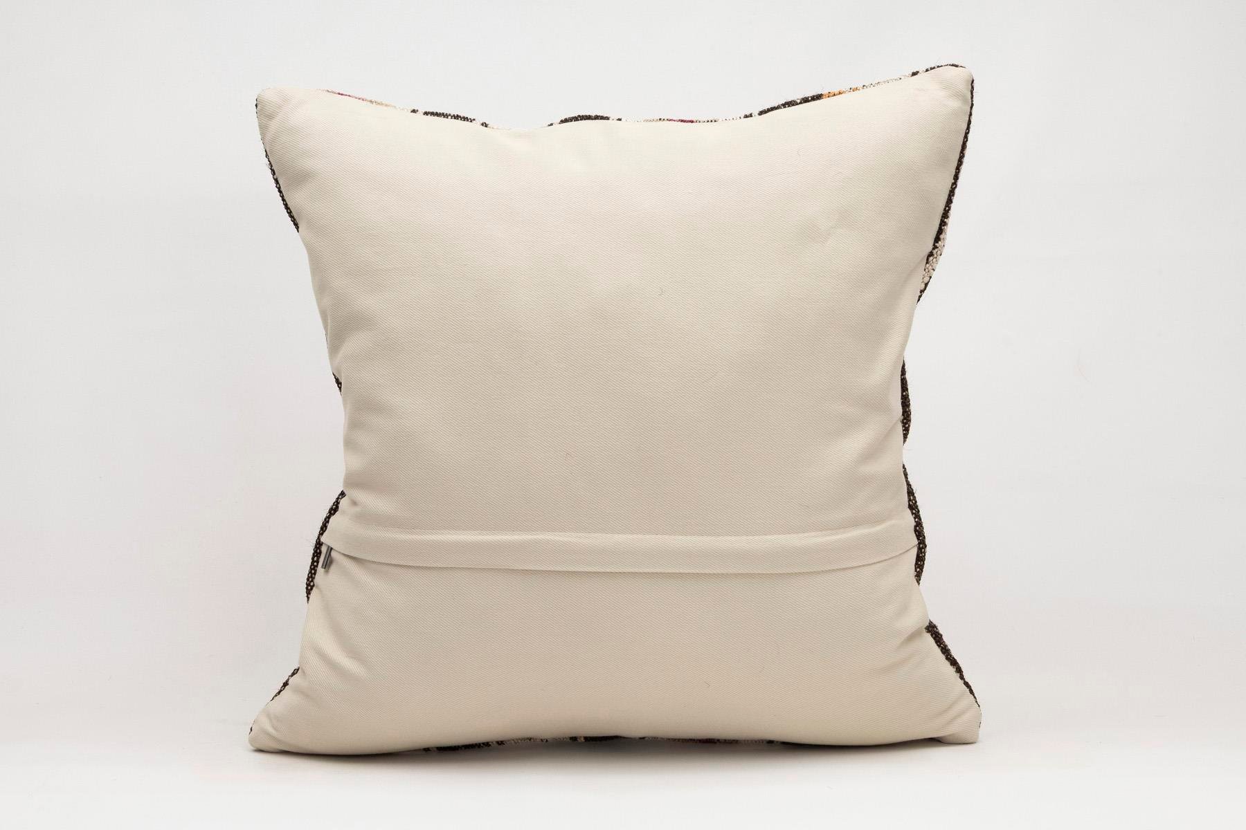 20x20 inches (50x50 cm) Kilim Pillow | KILIM WHOLESALE - Vintage Handmade Pillows - Vintage Handmade Kilim Rugs - It is 100% wool. Artistic and historical rugs. Old handwoven rugs. - Online hand woven rugs and kilim cushions sales. Shipping to a