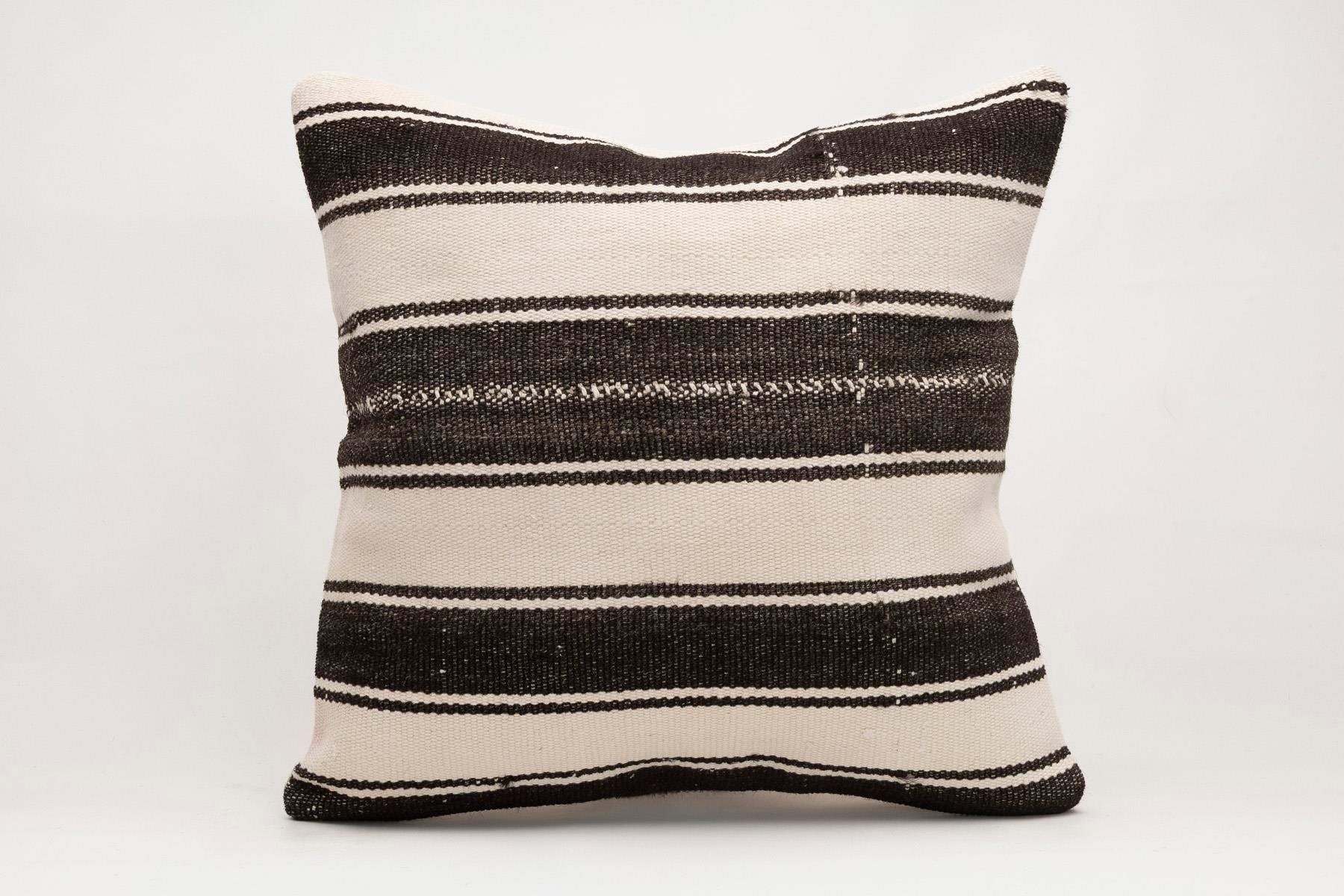 20x20 inches (50x50 cm) Kilim Pillow | KILIM WHOLESALE - Vintage Handmade Pillows - Vintage Handmade Kilim Rugs - It is 100% wool. Artistic and historical rugs. Old handwoven rugs. - Online hand woven rugs and kilim cushions sales. Shipping to a