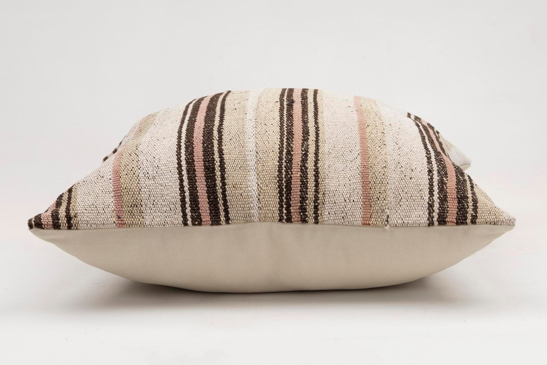 20x20 inches (50x50 cm) Kilim Pillow | KILIM WHOLESALE - Vintage Handmade Pillows - Vintage Handmade Kilim Rugs - It is 100% wool. Artistic and historical rugs. Old handwoven rugs. - Online hand woven rugs and kilim cushions sales. Shipping to a