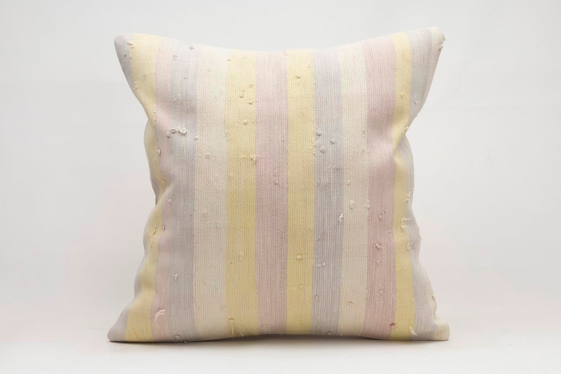 20x20 inches (50x50 cm) Kilim Pillow | KILIM WHOLESALE - Vintage Handmade Pillows - Vintage Handmade Kilim Rugs - It is 100% wool. Artistic and historical rugs. Old handwoven rugs. - Online hand woven rugs and kilim cushions sales. Shipping to a