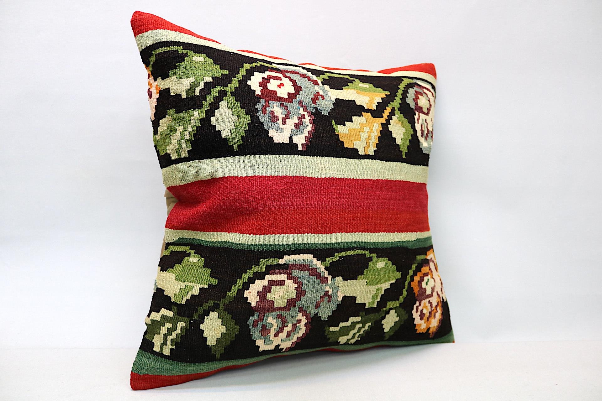 16x24 inches (40x60 cm) Kilim Pillow | KILIM WHOLESALE - Vintage Handmade Pillows - Vintage Handmade Kilim Rugs - It is 100% wool. Artistic and historical rugs. Old handwoven rugs. - Online hand woven rugs and kilim cushions sales. Shipping to a