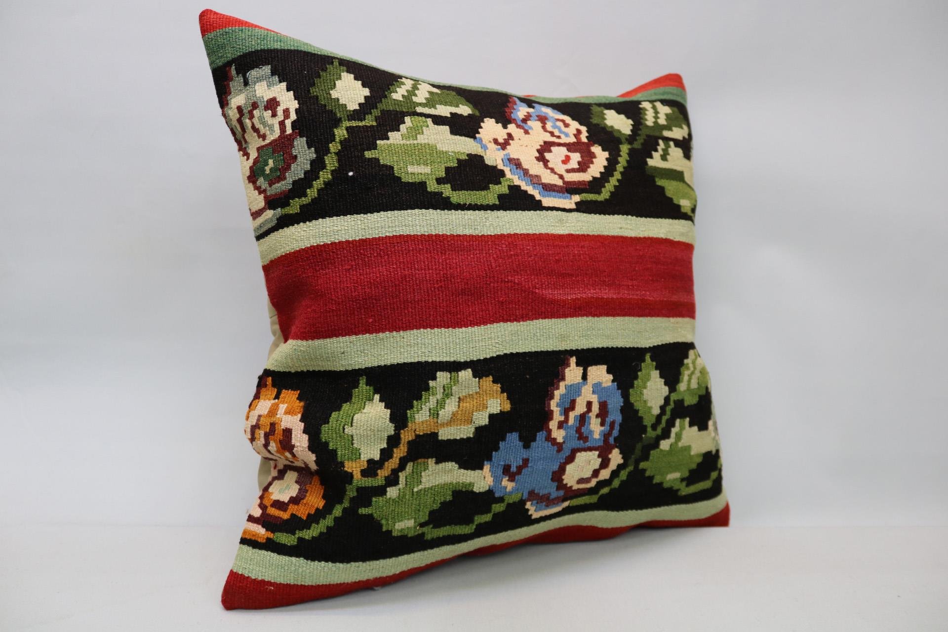 16x24 inches (40x60 cm) Kilim Pillow | KILIM WHOLESALE - Vintage Handmade Pillows - Vintage Handmade Kilim Rugs - It is 100% wool. Artistic and historical rugs. Old handwoven rugs. - Online hand woven rugs and kilim cushions sales. Shipping to a