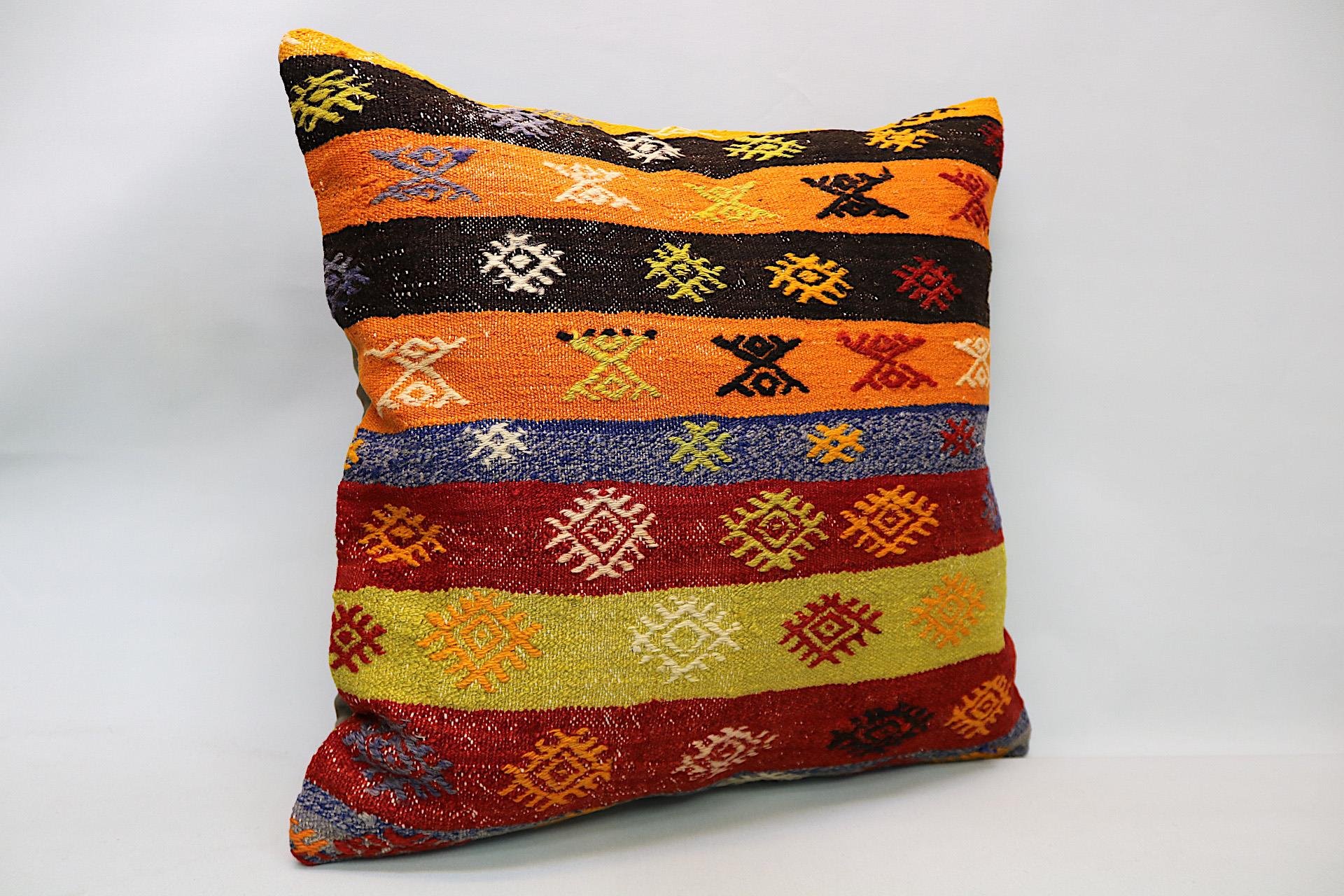 16x24 inches (40x60 cm) Kilim Pillow | KILIM WHOLESALE - Vintage Handmade Pillows - Vintage Handmade Kilim Rugs - It is 100% wool. Artistic and historical rugs. Old handwoven rugs. - Online hand woven rugs and kilim cushions sales. Shipping to a