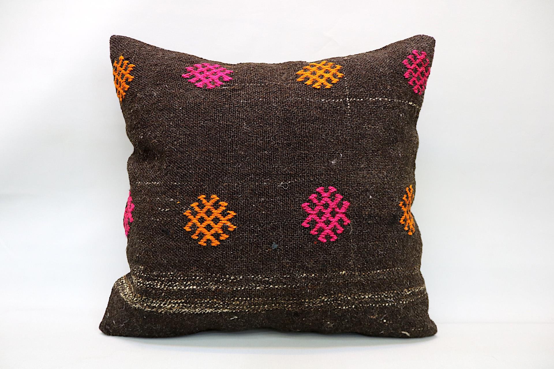 16x24 inches (40x60 cm) Kilim Pillow | KILIM WHOLESALE - Vintage Handmade Pillows - Vintage Handmade Kilim Rugs - It is 100% wool. Artistic and historical rugs. Old handwoven rugs. - Online hand woven rugs and kilim cushions sales. Shipping to a