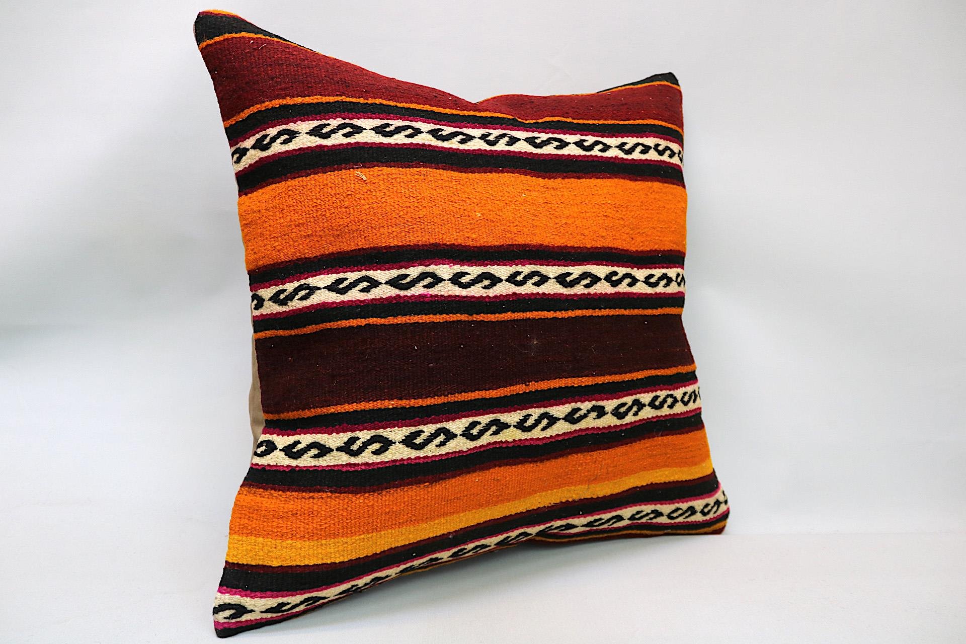 16x24 inches (40x60 cm) Kilim Pillow | KILIM WHOLESALE - Vintage Handmade Pillows - Vintage Handmade Kilim Rugs - It is 100% wool. Artistic and historical rugs. Old handwoven rugs. - Online hand woven rugs and kilim cushions sales. Shipping to a