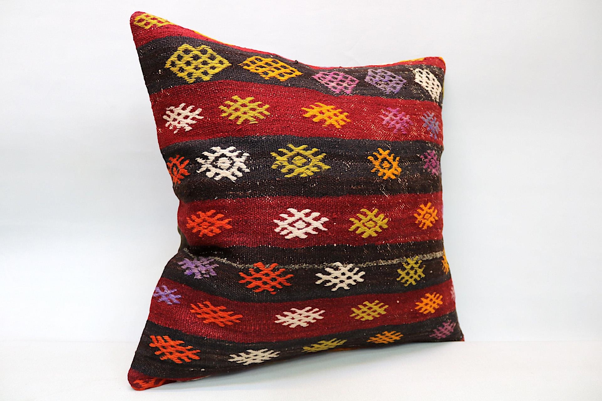 16x24 inches (40x60 cm) Kilim Pillow | KILIM WHOLESALE - Vintage Handmade Pillows - Vintage Handmade Kilim Rugs - It is 100% wool. Artistic and historical rugs. Old handwoven rugs. - Online hand woven rugs and kilim cushions sales. Shipping to a