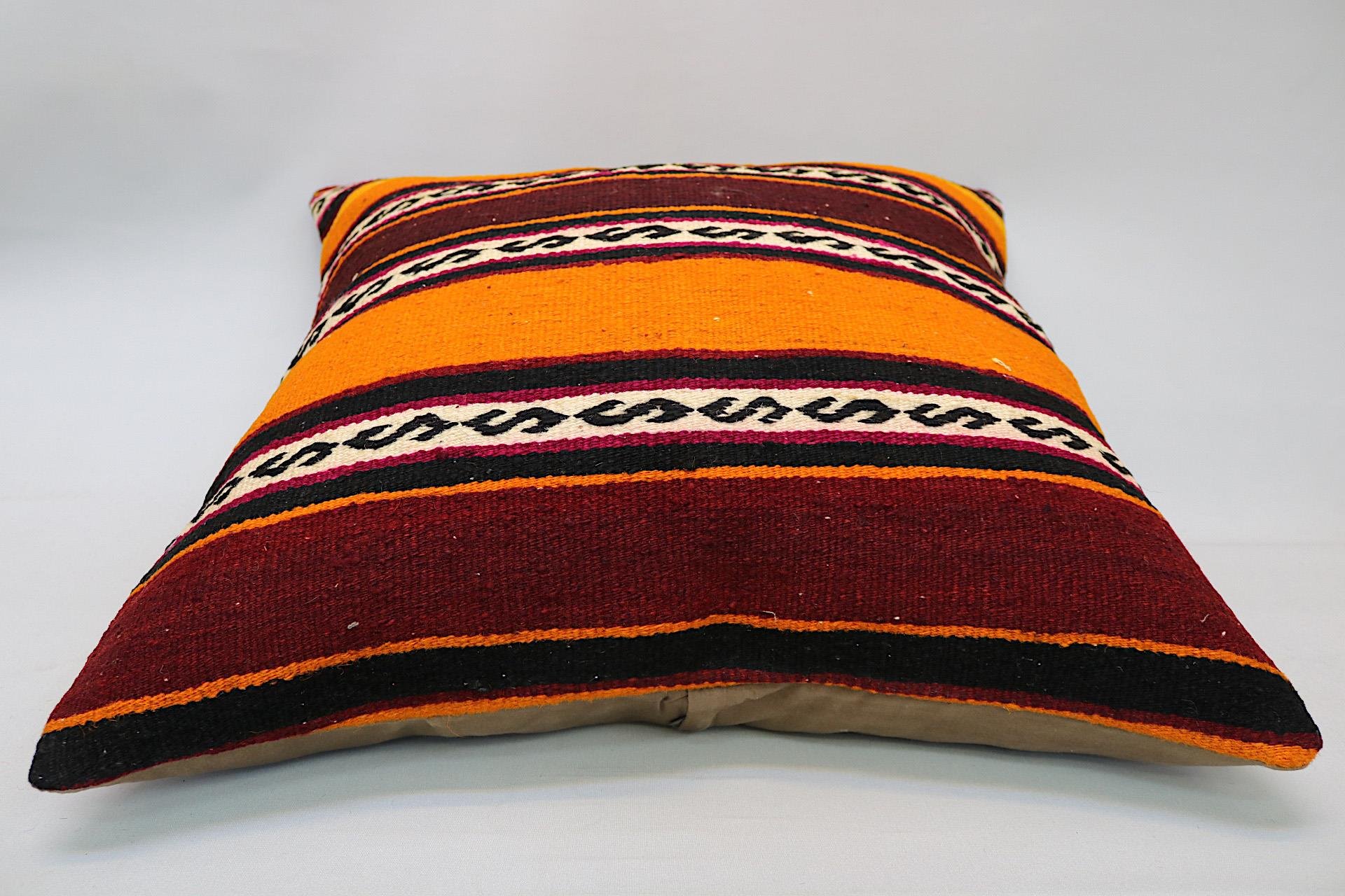 16x24 inches (40x60 cm) Kilim Pillow | KILIM WHOLESALE - Vintage Handmade Pillows - Vintage Handmade Kilim Rugs - It is 100% wool. Artistic and historical rugs. Old handwoven rugs. - Online hand woven rugs and kilim cushions sales. Shipping to a