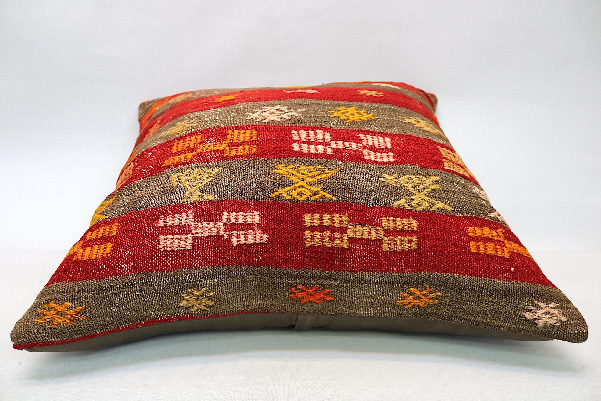 16x24 inches (40x60 cm) Kilim Pillow | KILIM WHOLESALE - Vintage Handmade Pillows - Vintage Handmade Kilim Rugs - It is 100% wool. Artistic and historical rugs. Old handwoven rugs. - Online hand woven rugs and kilim cushions sales. Shipping to a