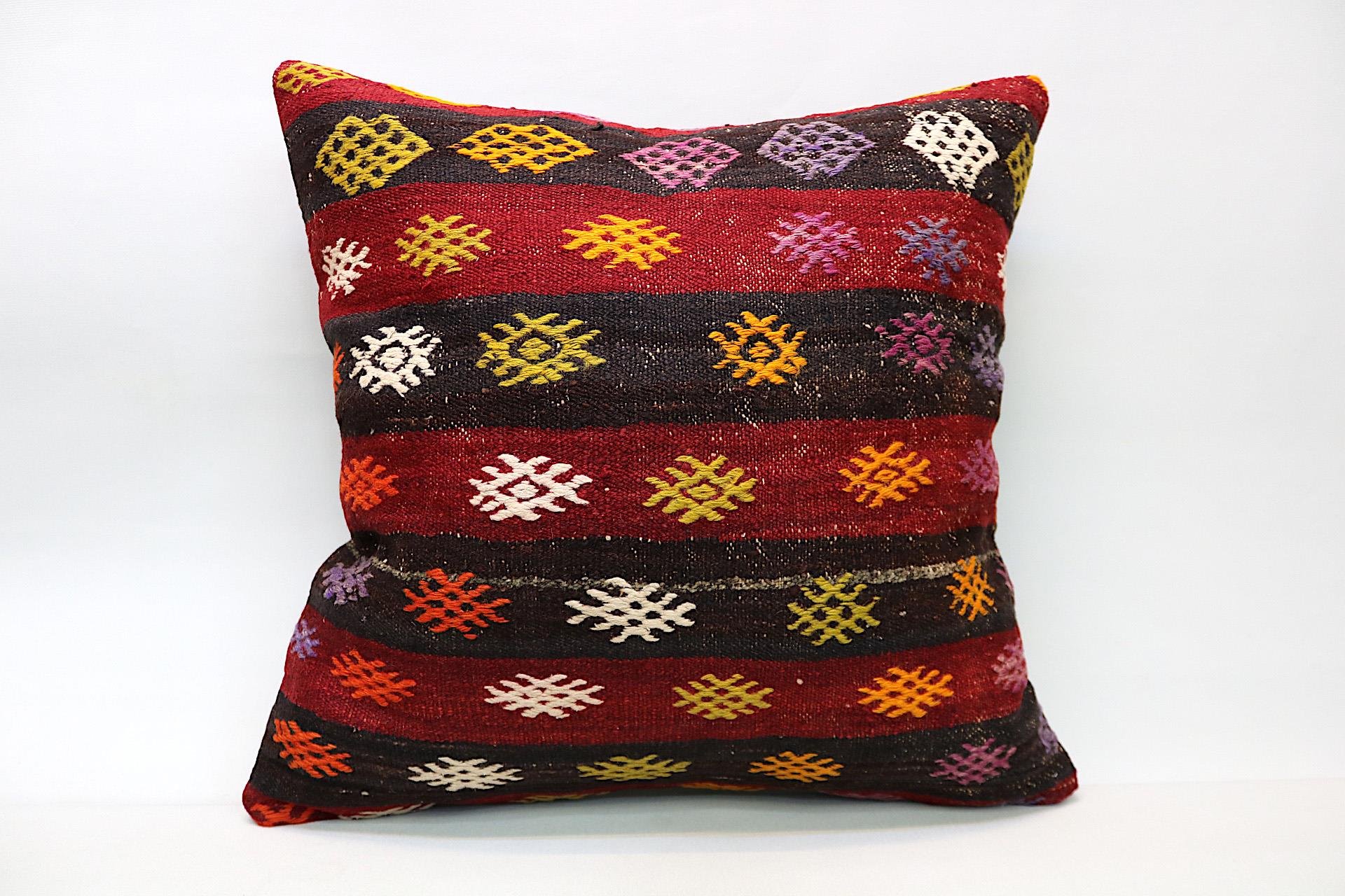 16x24 inches (40x60 cm) Kilim Pillow | KILIM WHOLESALE - Vintage Handmade Pillows - Vintage Handmade Kilim Rugs - It is 100% wool. Artistic and historical rugs. Old handwoven rugs. - Online hand woven rugs and kilim cushions sales. Shipping to a