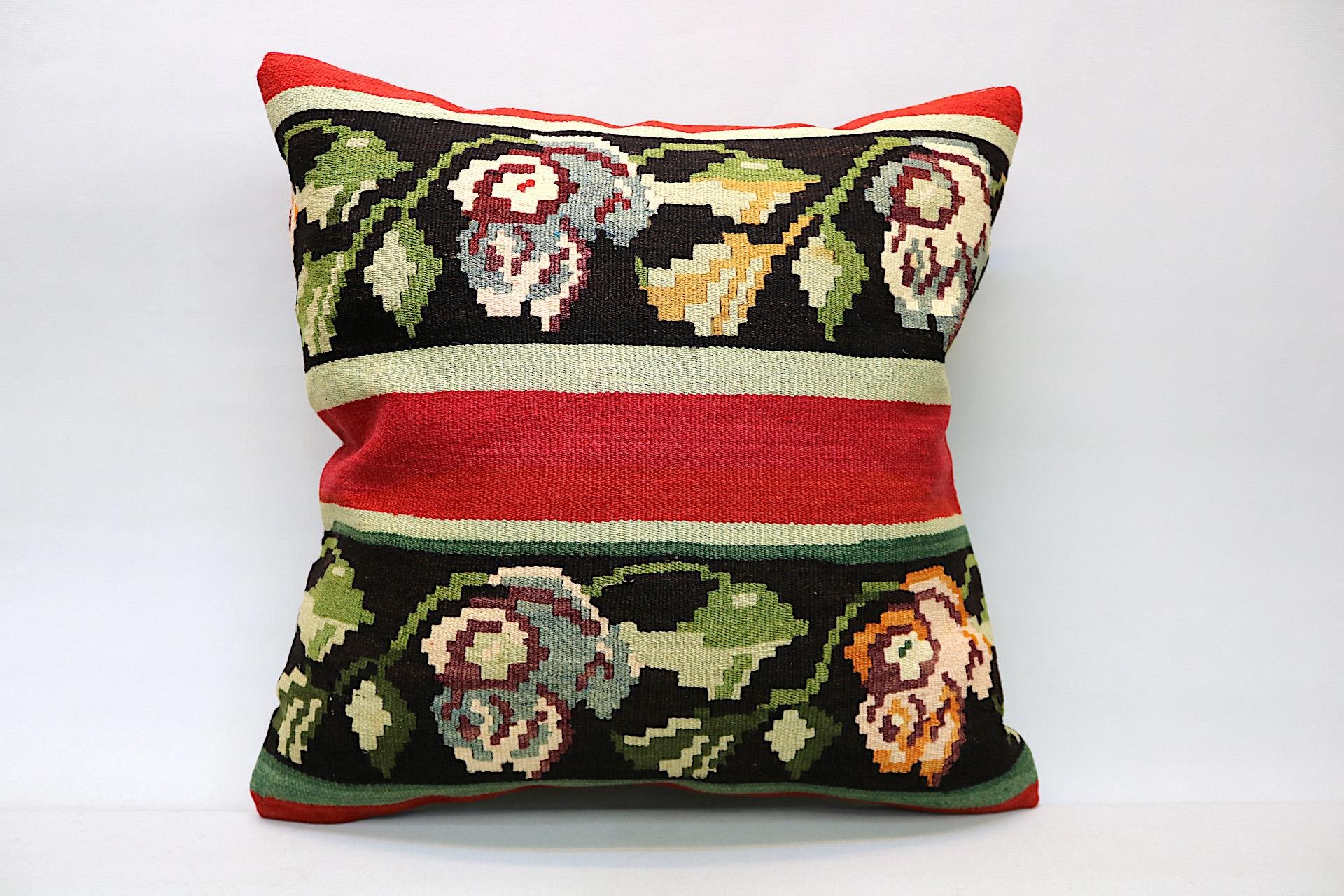 16x24 inches (40x60 cm) Kilim Pillow | KILIM WHOLESALE - Vintage Handmade Pillows - Vintage Handmade Kilim Rugs - It is 100% wool. Artistic and historical rugs. Old handwoven rugs. - Online hand woven rugs and kilim cushions sales. Shipping to a