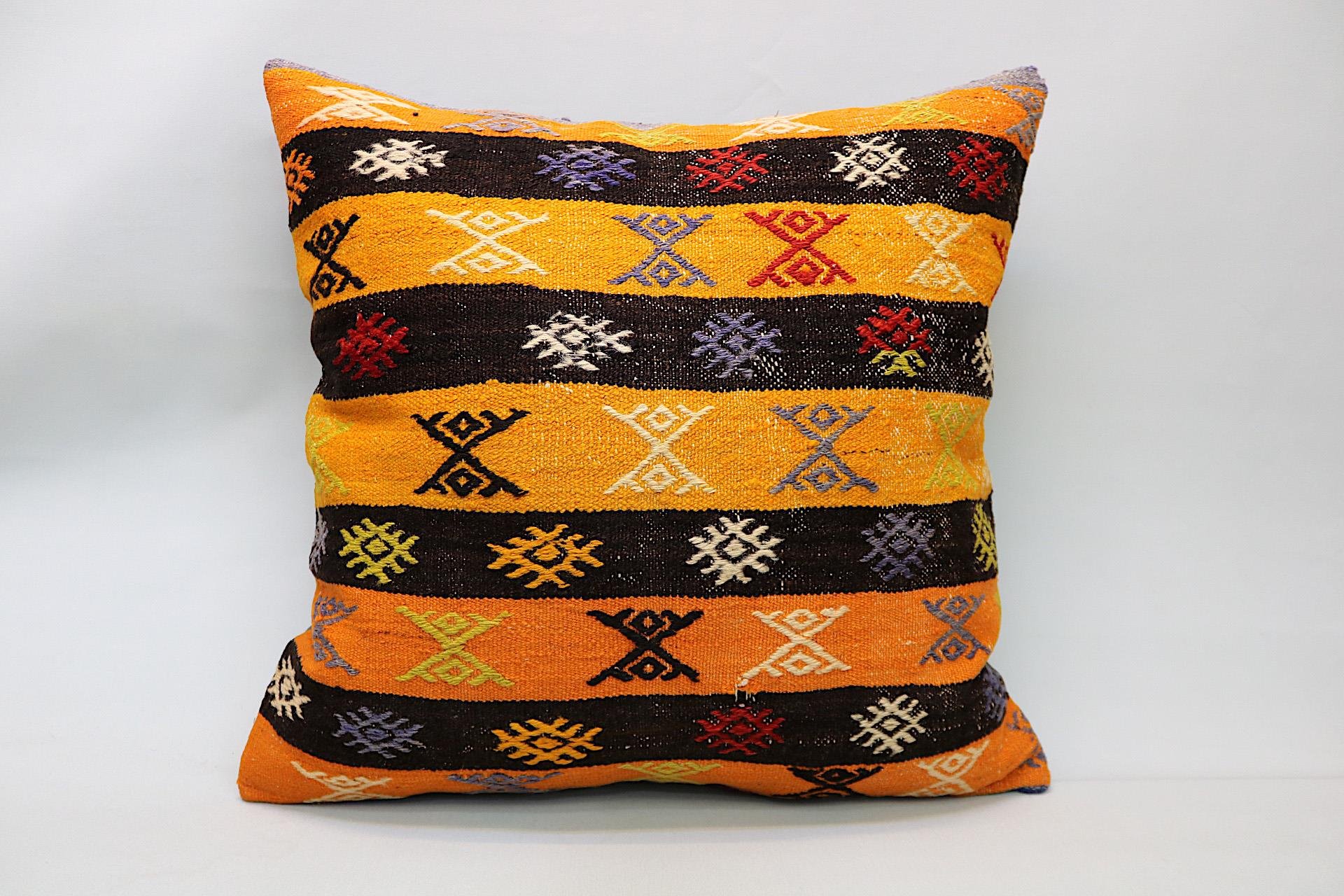 16x24 inches (40x60 cm) Kilim Pillow | KILIM WHOLESALE - Vintage Handmade Pillows - Vintage Handmade Kilim Rugs - It is 100% wool. Artistic and historical rugs. Old handwoven rugs. - Online hand woven rugs and kilim cushions sales. Shipping to a