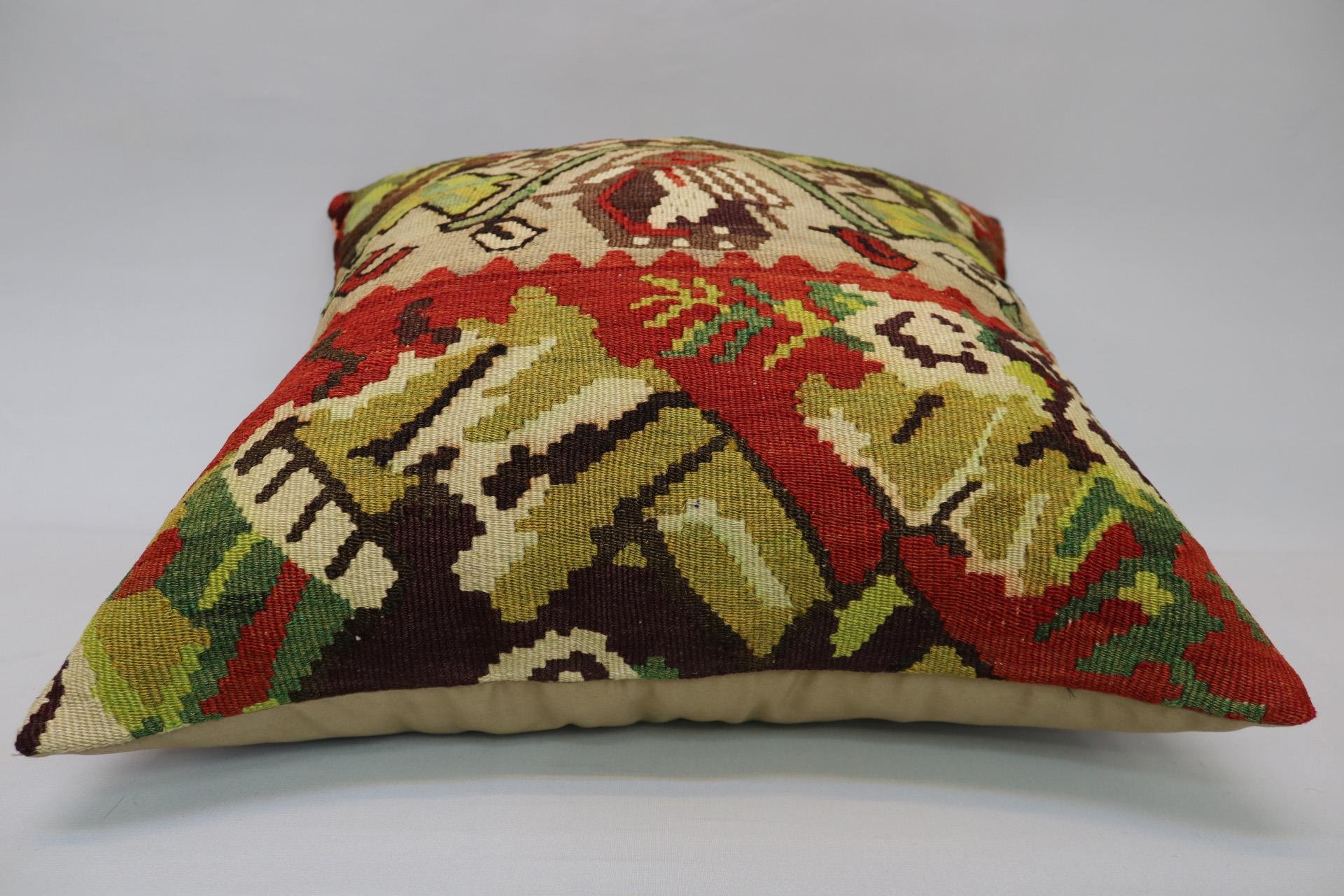 16x24 inches (40x60 cm) Kilim Pillow | KILIM WHOLESALE - Vintage Handmade Pillows - Vintage Handmade Kilim Rugs - It is 100% wool. Artistic and historical rugs. Old handwoven rugs. - Online hand woven rugs and kilim cushions sales. Shipping to a