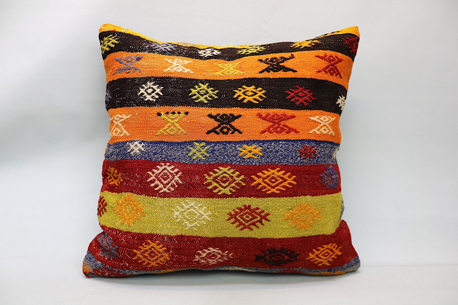 16x24 inches (40x60 cm) Kilim Pillow | KILIM WHOLESALE - Vintage Handmade Pillows - Vintage Handmade Kilim Rugs - It is 100% wool. Artistic and historical rugs. Old handwoven rugs. - Online hand woven rugs and kilim cushions sales. Shipping to a