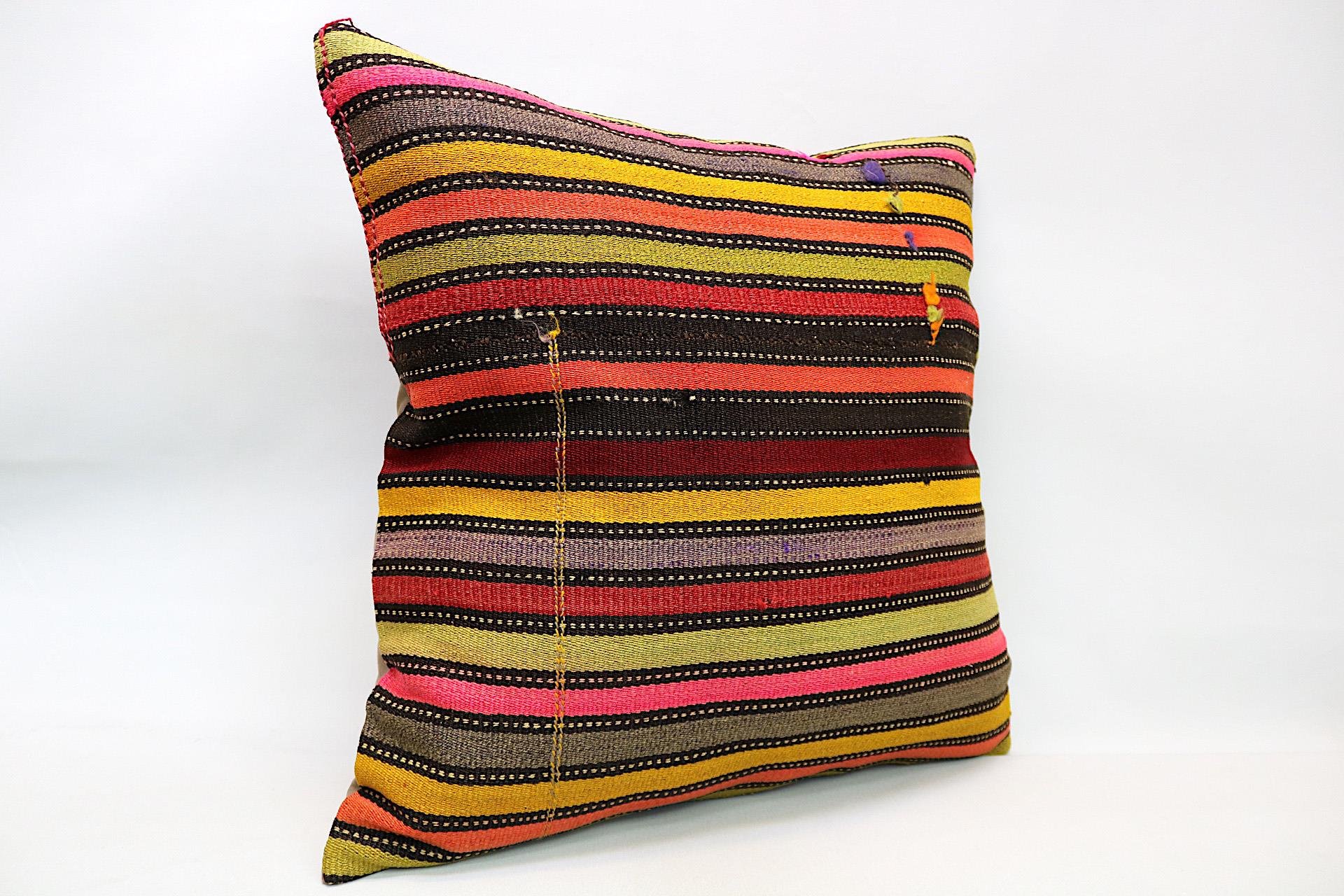 16x24 inches (40x60 cm) Kilim Pillow | KILIM WHOLESALE - Vintage Handmade Pillows - Vintage Handmade Kilim Rugs - It is 100% wool. Artistic and historical rugs. Old handwoven rugs. - Online hand woven rugs and kilim cushions sales. Shipping to a
