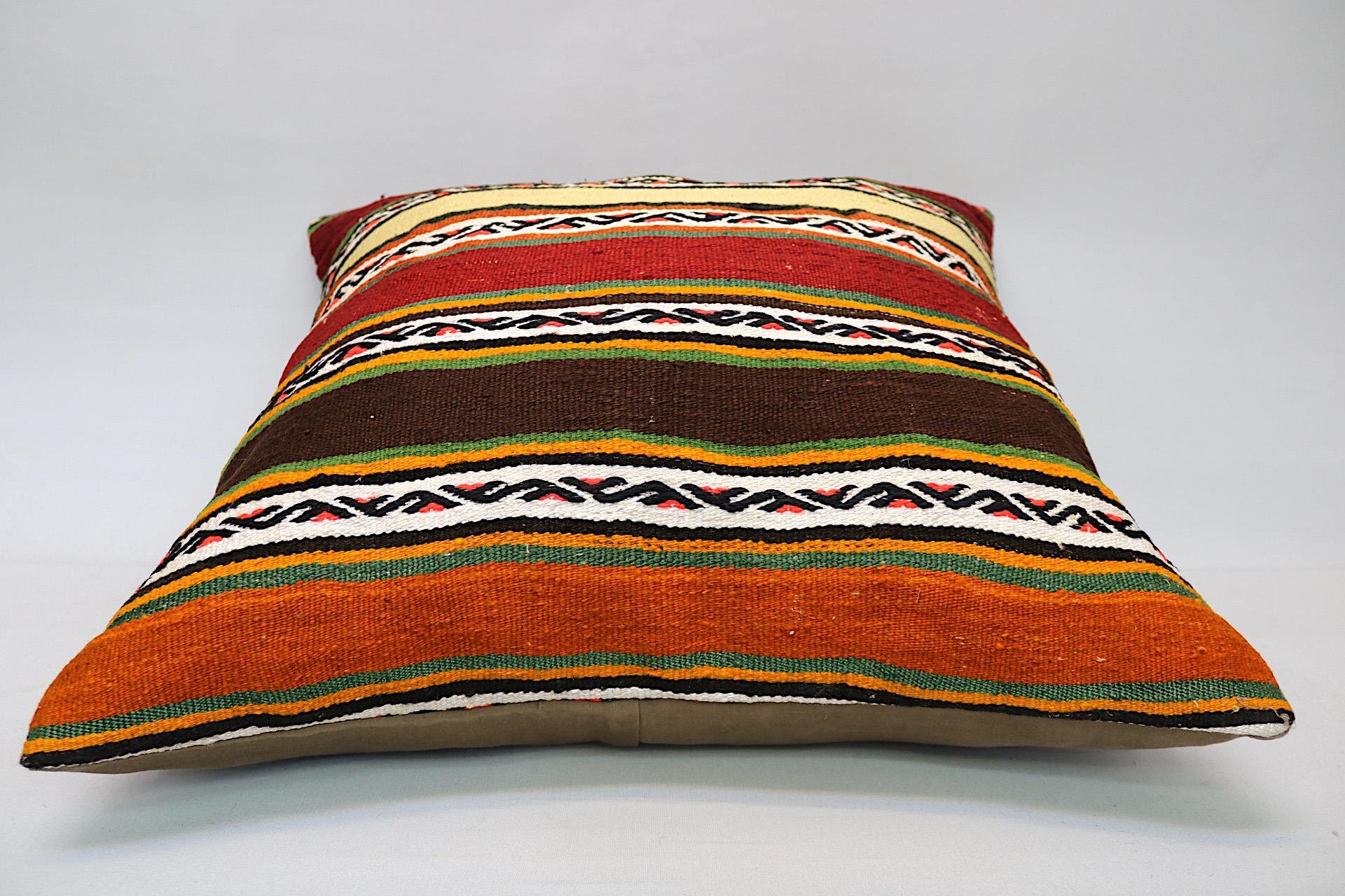 16x24 inches (40x60 cm) Kilim Pillow | KILIM WHOLESALE - Vintage Handmade Pillows - Vintage Handmade Kilim Rugs - It is 100% wool. Artistic and historical rugs. Old handwoven rugs. - Online hand woven rugs and kilim cushions sales. Shipping to a