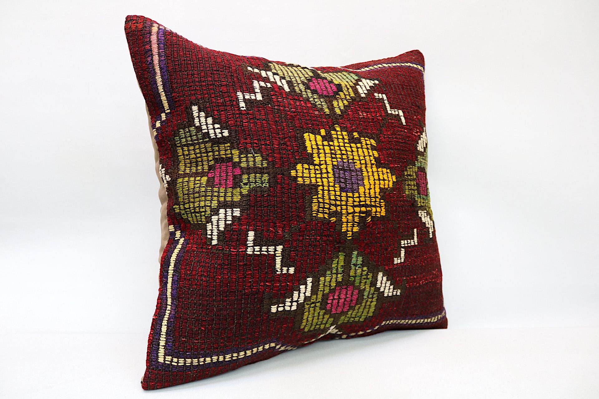 16x24 inches (40x60 cm) Kilim Pillow | KILIM WHOLESALE - Vintage Handmade Pillows - Vintage Handmade Kilim Rugs - It is 100% wool. Artistic and historical rugs. Old handwoven rugs. - Online hand woven rugs and kilim cushions sales. Shipping to a