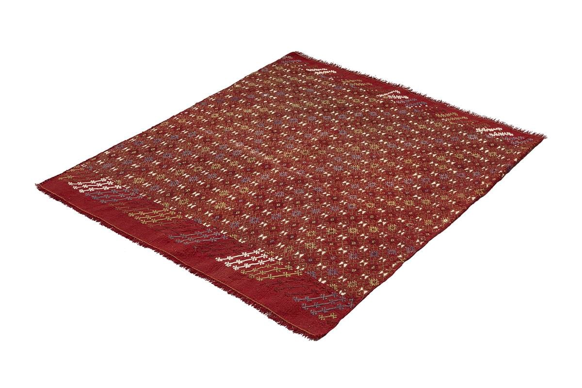 Adana Kilim Rug (3.95 x 4.38 ft)