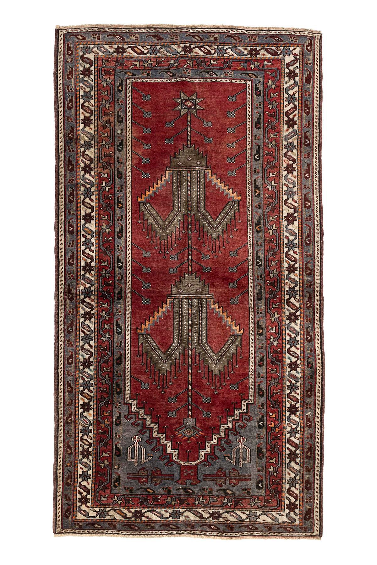 Sivas Kilim Rug (2.5 x 6.6 ft) | KILIM WHOLESALE - Vintage Handmade Pillows - Vintage Handmade Kilim Rugs - It is 100% wool. Artistic and historical rugs. Old handwoven rugs. - Online hand woven rugs and kilim cushions sales. Shipping to all ove