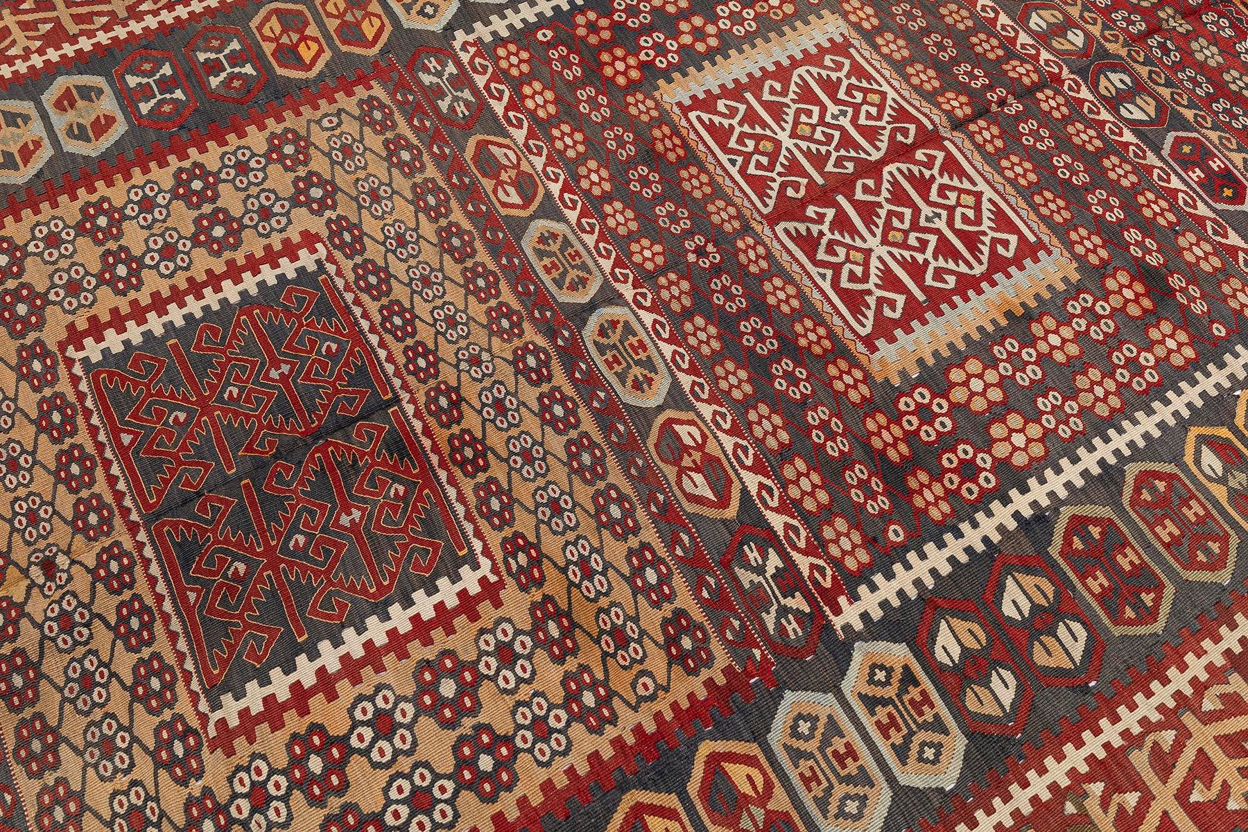 Vintage Handmade Kilim Rugs - Turkey Kilim - It is 100% wool. Artistic and historical rugs. Old handwoven rugs, Vintage kilim rug, Handmade kilim rug, wholesale kilim rugs, Vintage kilim pillows, Handmade cushions, wholesale pillows, 