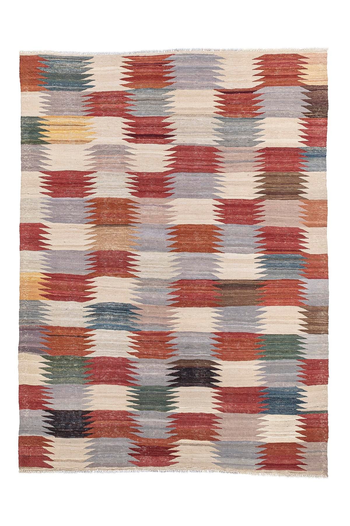Kilim Rug (4.8 x 6.7 ft) | KILIM WHOLESALE - Vintage Handmade Pillows - Vintage Handmade Kilim Rugs - It is 100% wool. Artistic and historical rugs. Old handwoven rugs. - Online hand woven rugs and kilim cushions sales. Shipping to all over the 