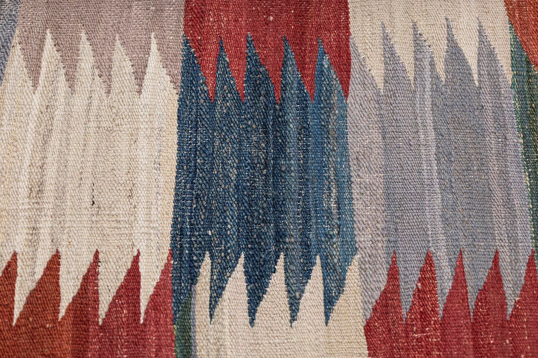 Kilim Rug (4.8 x 6.7 ft) | KILIM WHOLESALE - Vintage Handmade Pillows - Vintage Handmade Kilim Rugs - It is 100% wool. Artistic and historical rugs. Old handwoven rugs. - Online hand woven rugs and kilim cushions sales. Shipping to all over the 