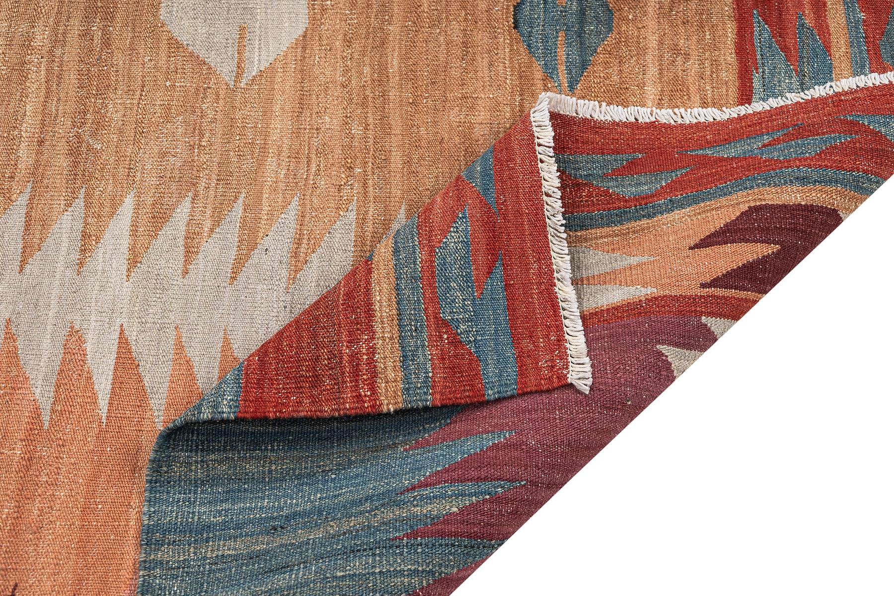 Kilim Rug (4.8 x 6.7 ft) | KILIM WHOLESALE - Vintage Handmade Pillows - Vintage Handmade Kilim Rugs - It is 100% wool. Artistic and historical rugs. Old handwoven rugs. - Online hand woven rugs and kilim cushions sales. Shipping to all over the 