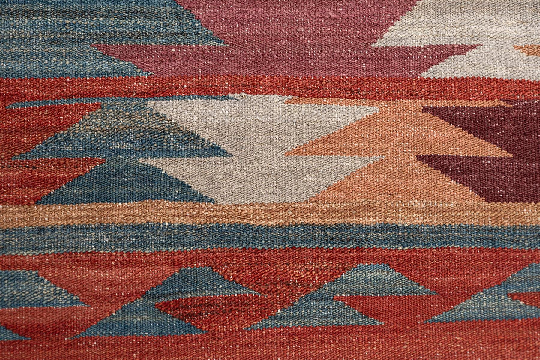 Kilim Rug (4.8 x 6.7 ft) | KILIM WHOLESALE - Vintage Handmade Pillows - Vintage Handmade Kilim Rugs - It is 100% wool. Artistic and historical rugs. Old handwoven rugs. - Online hand woven rugs and kilim cushions sales. Shipping to all over the 