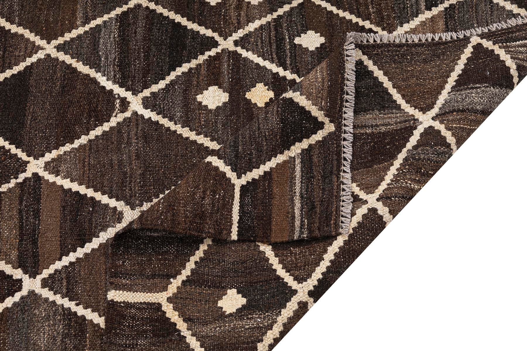 Kilim Rug (4.8 x 6.7 ft) | KILIM WHOLESALE - Vintage Handmade Pillows - Vintage Handmade Kilim Rugs - It is 100% wool. Artistic and historical rugs. Old handwoven rugs. - Online hand woven rugs and kilim cushions sales. Shipping to all over the 