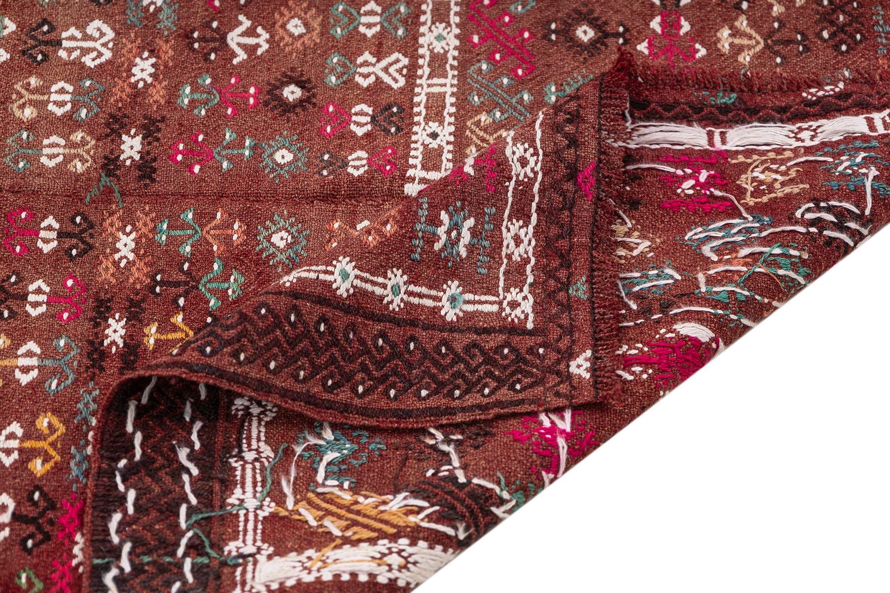 Sivas Kilim Rug (2.5 x 6.6 ft) | KILIM WHOLESALE - Vintage Handmade Pillows - Vintage Handmade Kilim Rugs - It is 100% wool. Artistic and historical rugs. Old handwoven rugs. - Online hand woven rugs and kilim cushions sales. Shipping to all ove