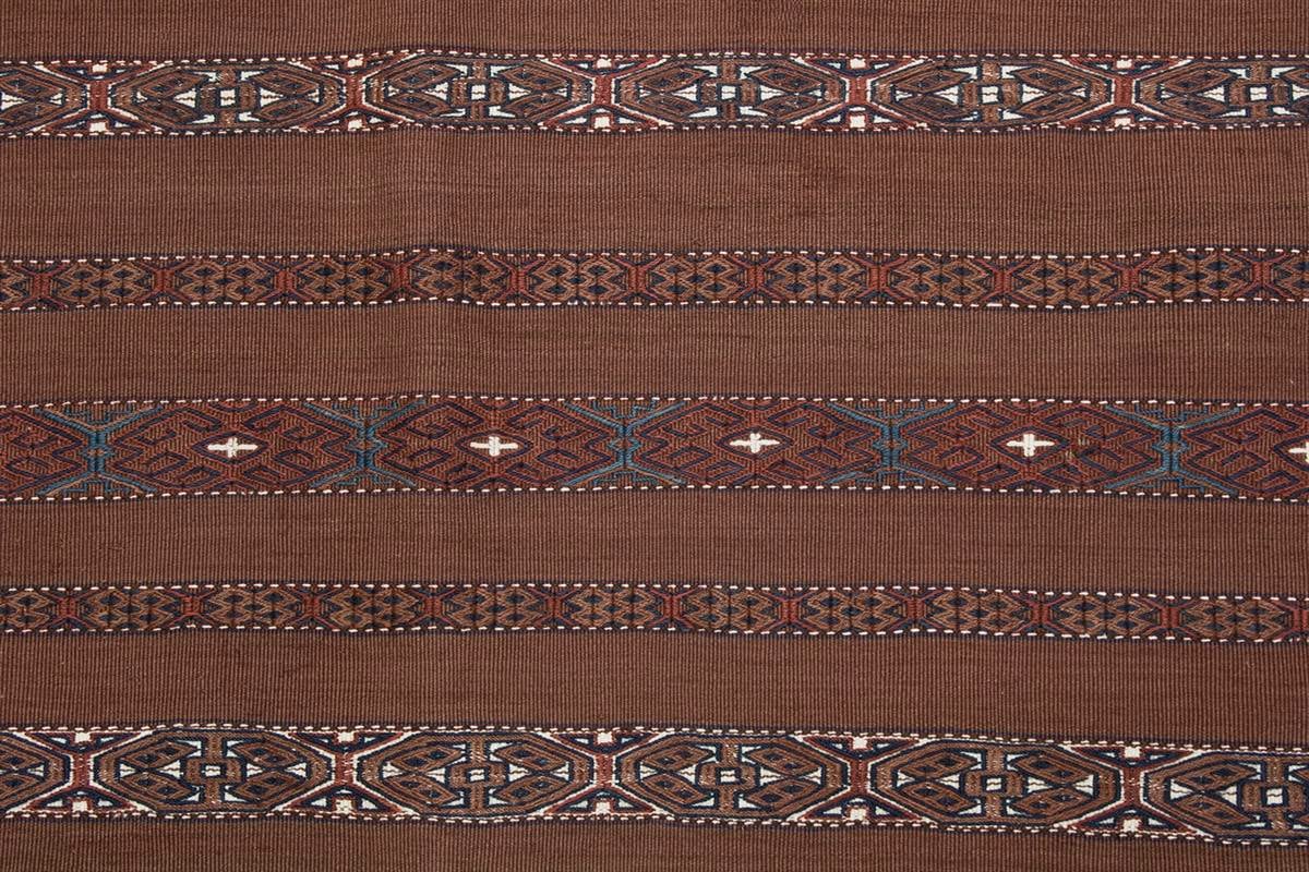 Turkmen Kilim Rug (3.6 x 5.3 ft)