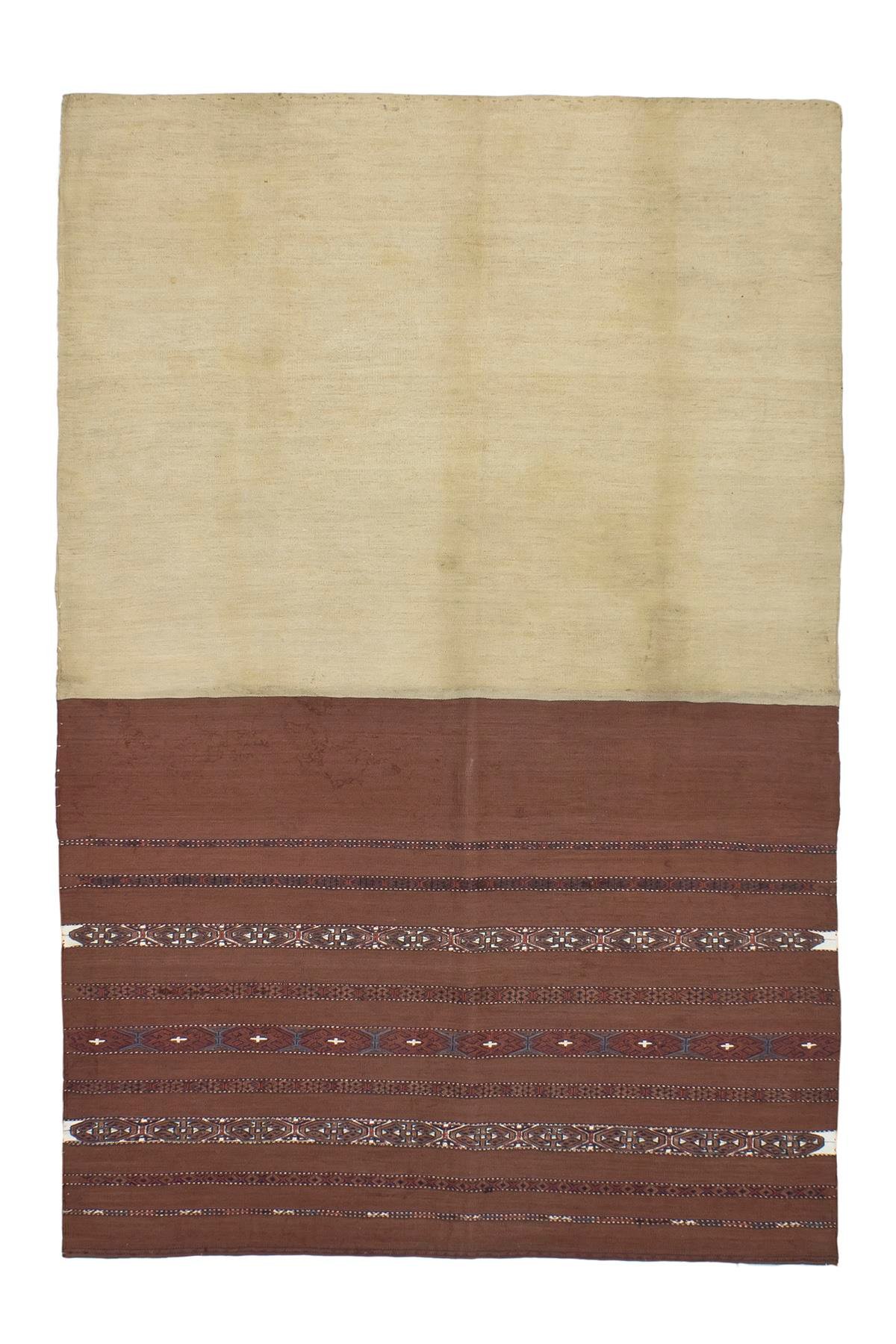 Turkmen Kilim Rug (3.6 x 5.3 ft)