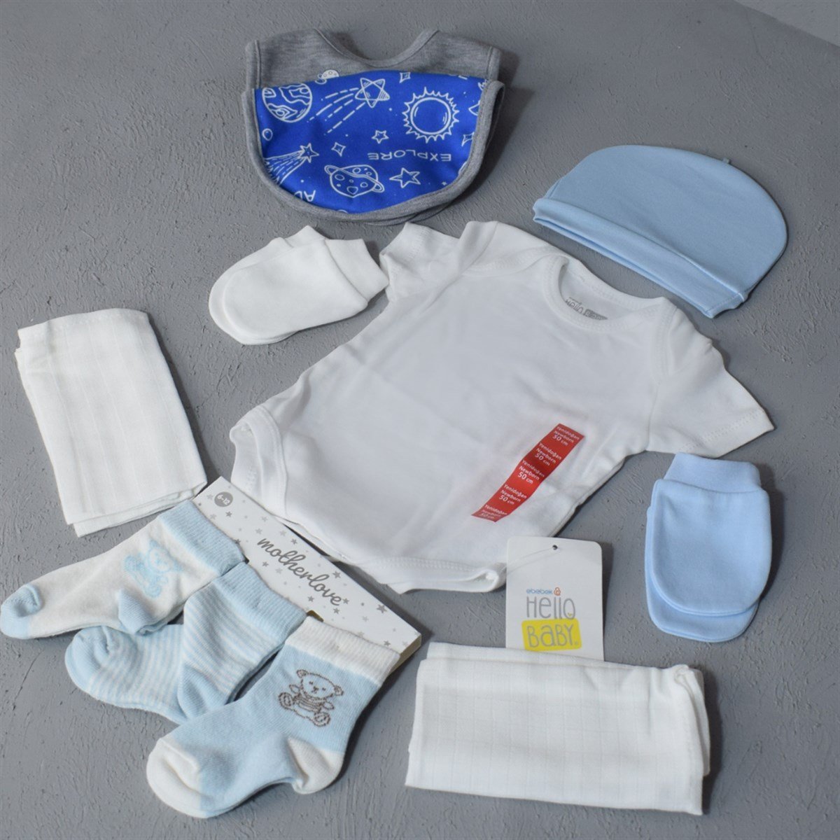 Erkek Bebek Yenidoğan Takım Set