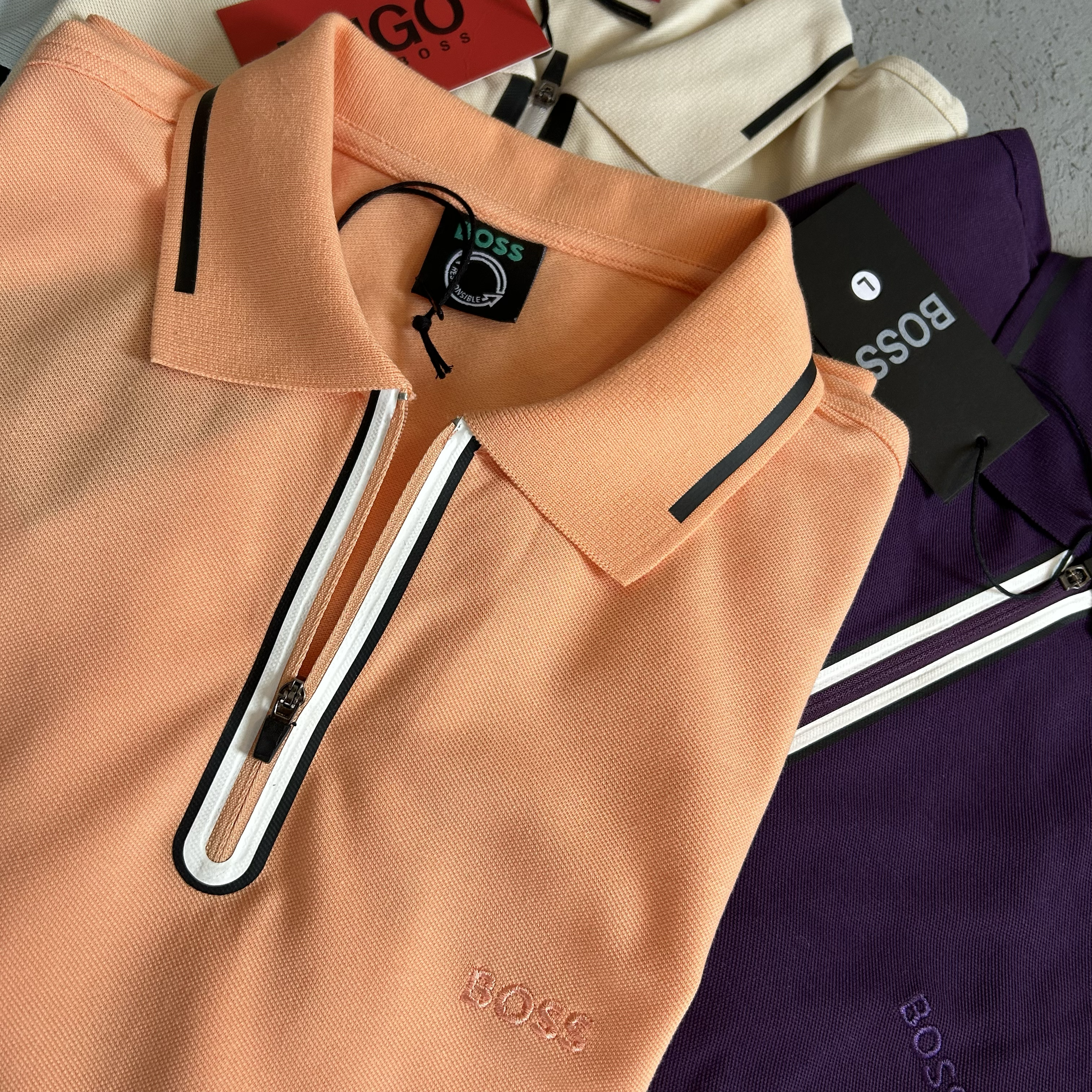 Erkek Polo Yaka Turuncu T-shirt 