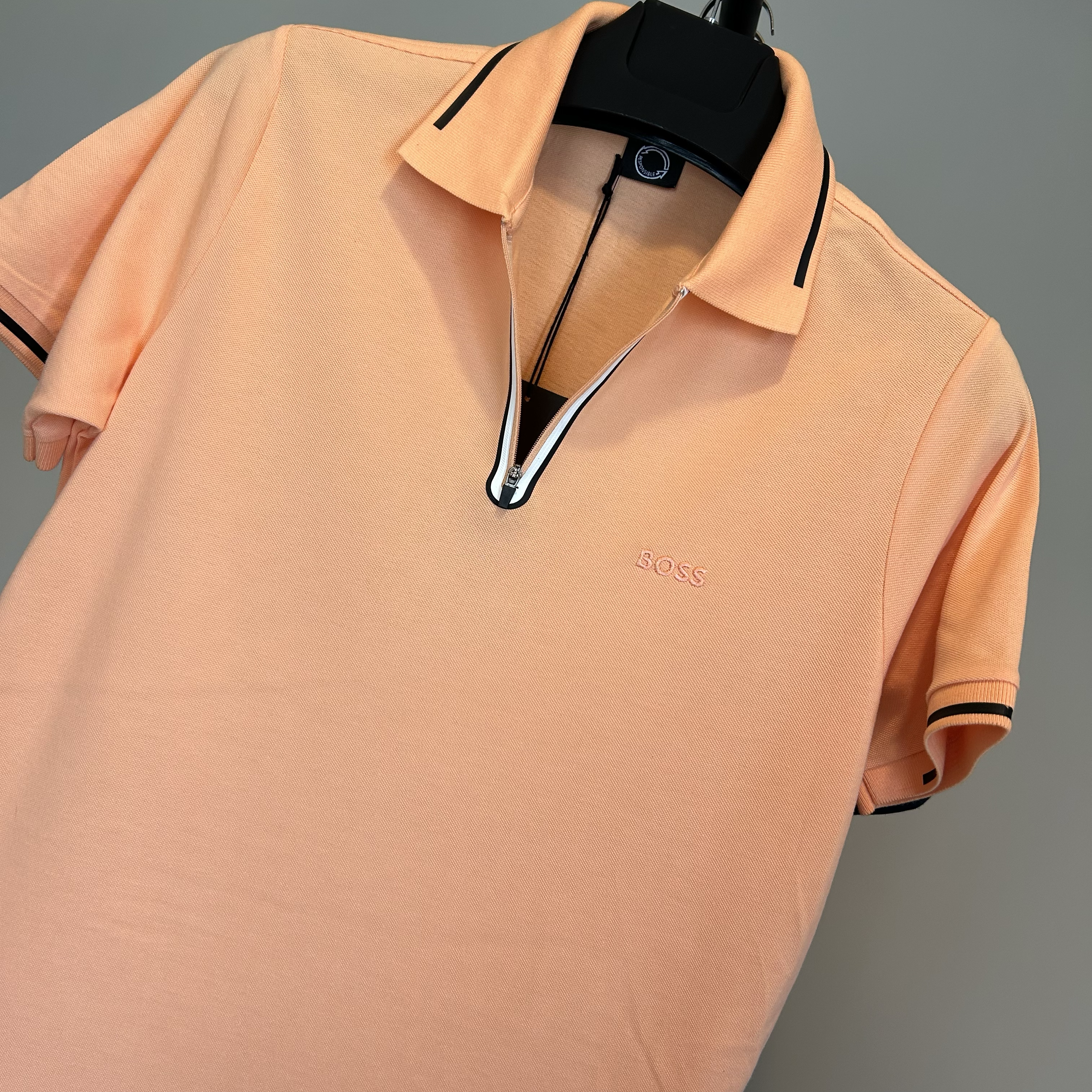Erkek Polo Yaka Turuncu T-shirt 