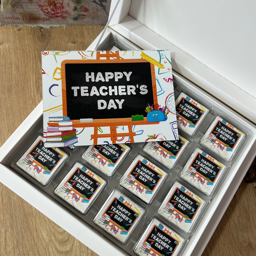 Happy Teacher's Day Öğretmenler Günü Hediyesi Çikolata