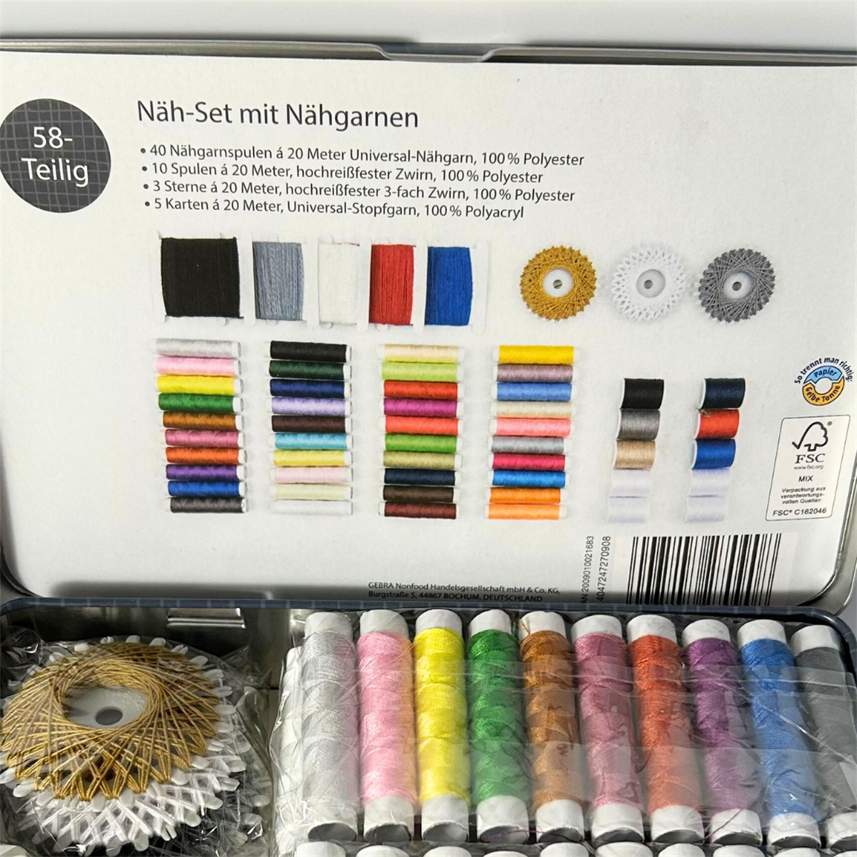 Karışık Renkli Dikiş İplik Seti Yurt Dışından