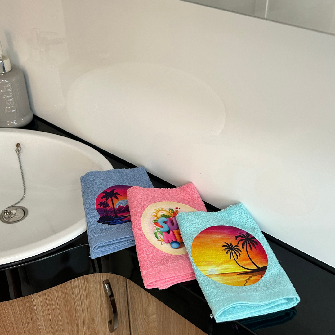 Renkli Mutfak Banyo El Havlusu Karavan Havlu Seti